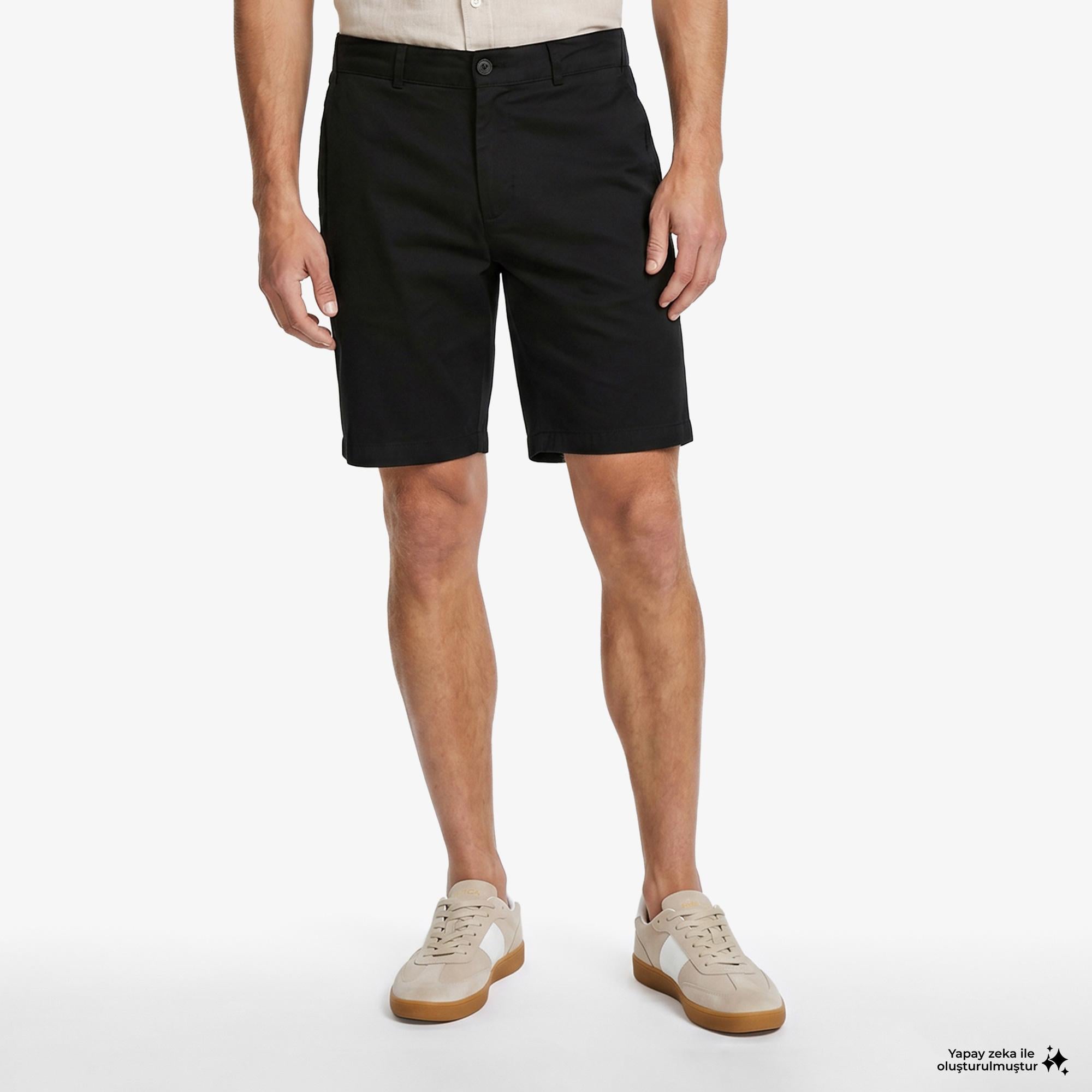 Nautica Erkek Siyah Regular Fit Şort