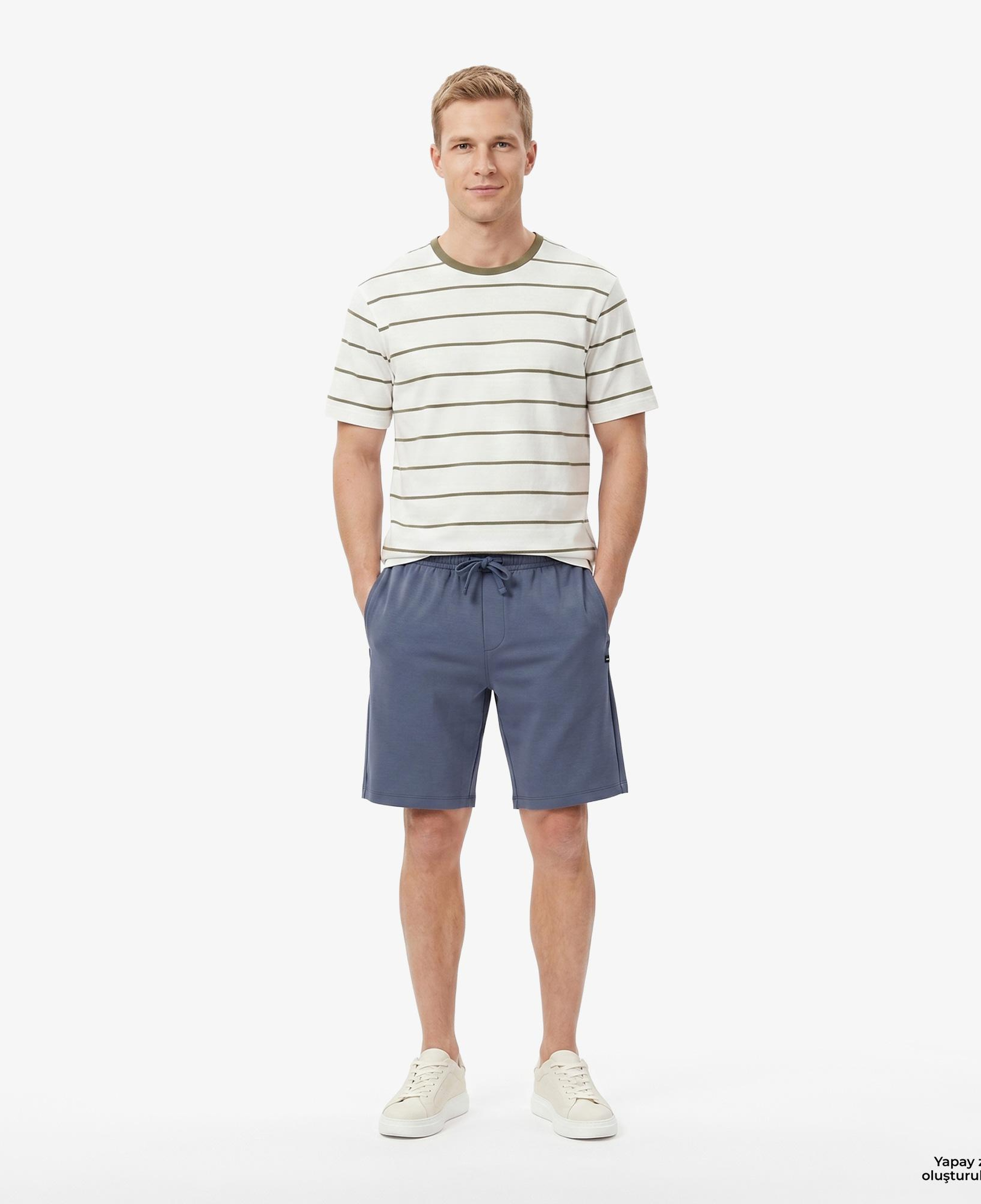 Nautica Erkek Mavi Regular Fit Şort