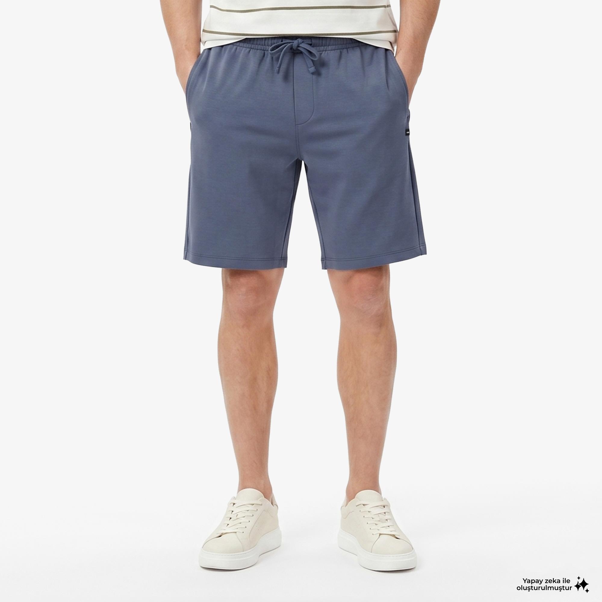 Nautica Erkek Mavi Regular Fit Şort