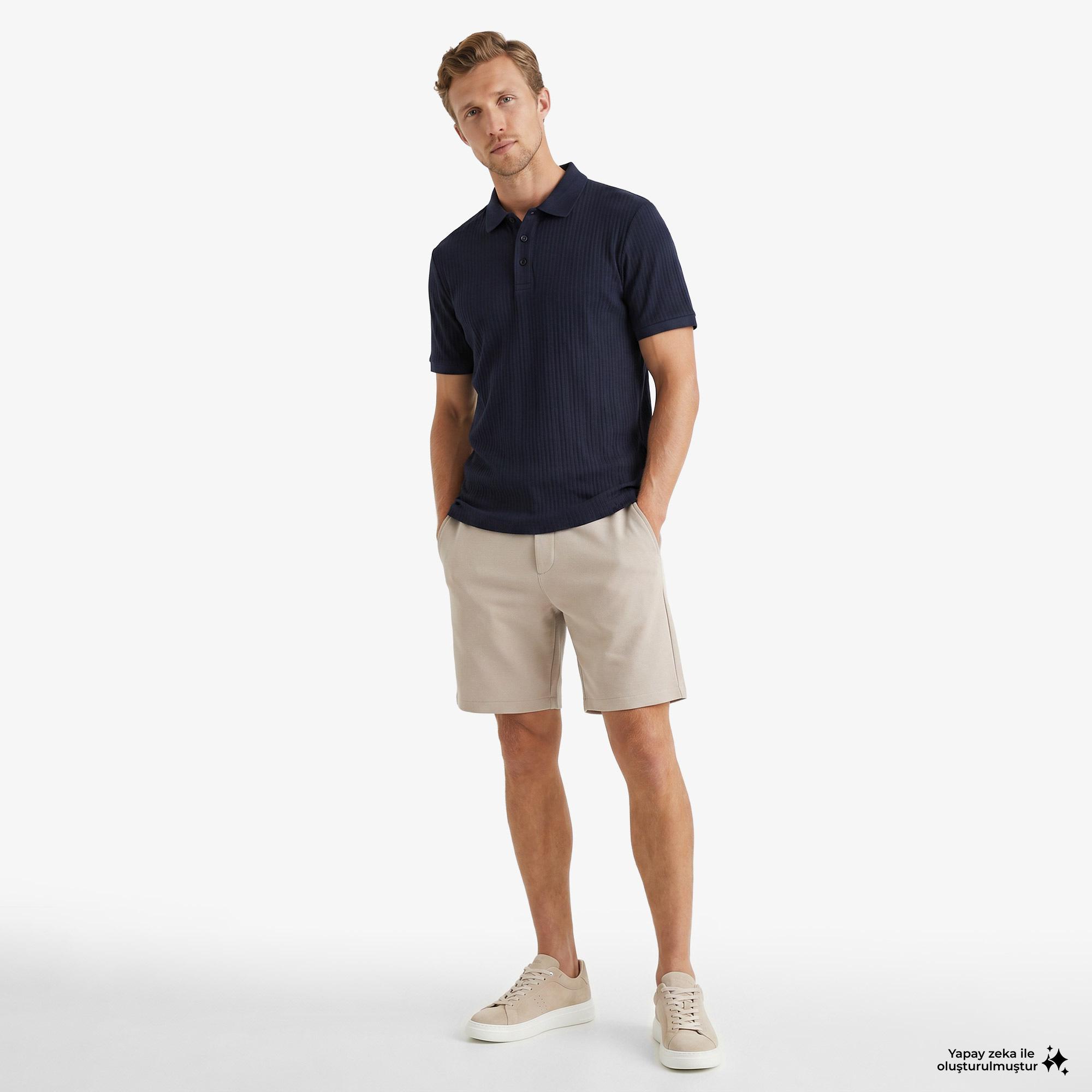 Nautica Erkek Lacivert Regular Fit Polo Yaka T-Shirt