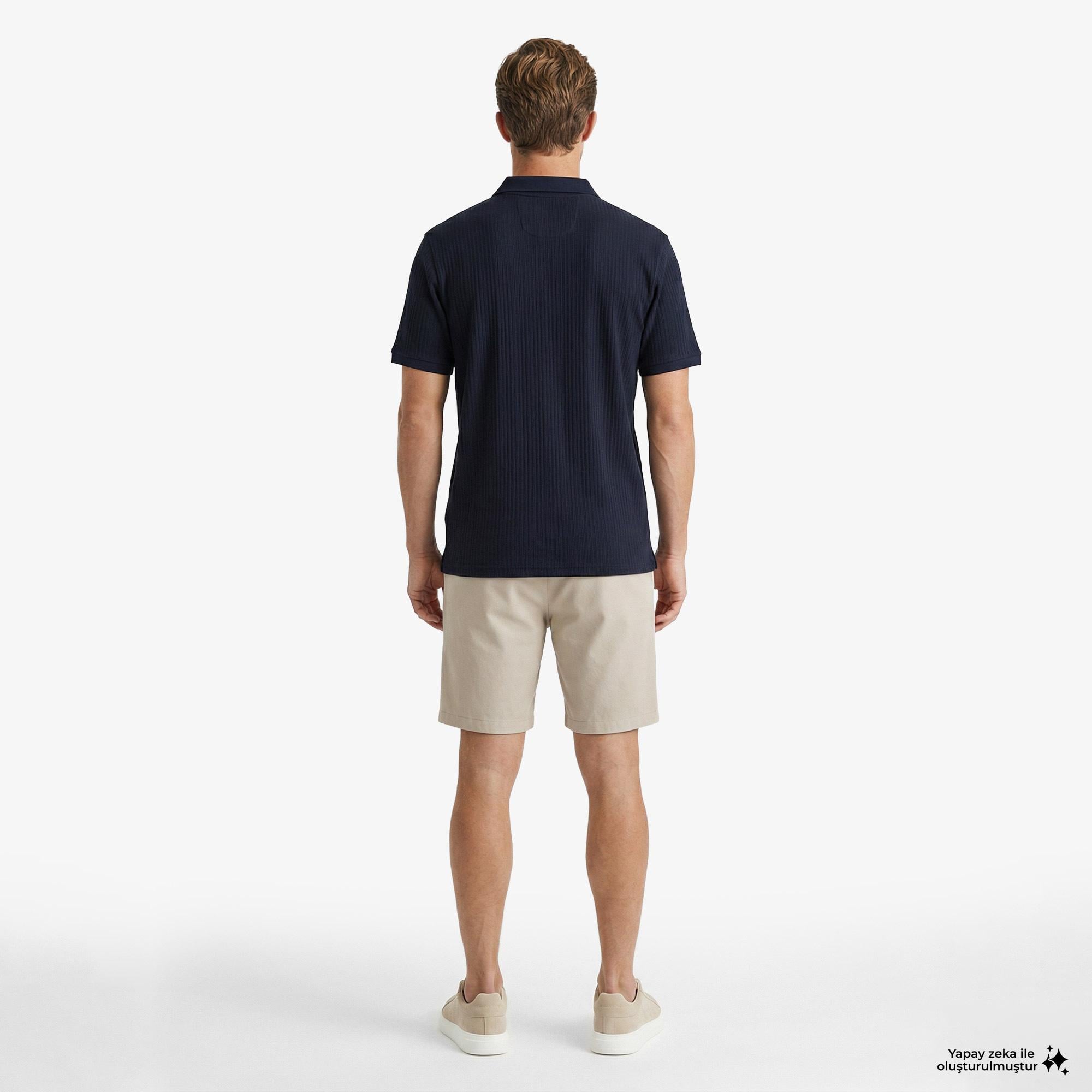 Nautica Erkek Lacivert Regular Fit Polo Yaka T-Shirt