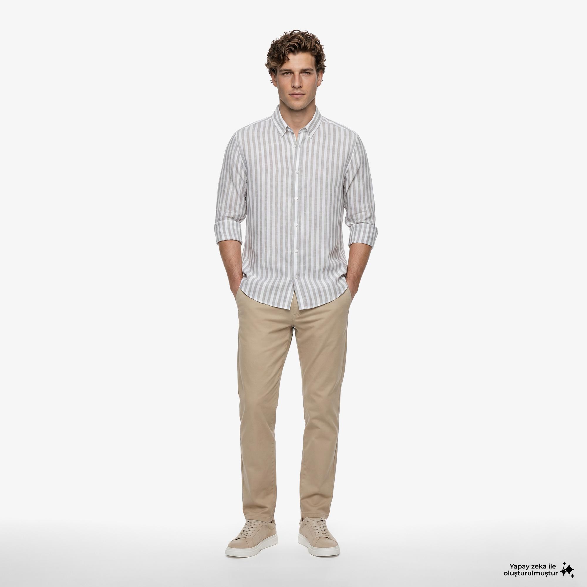 Nautica Erkek Kahverengi Regular Fit Pantolon