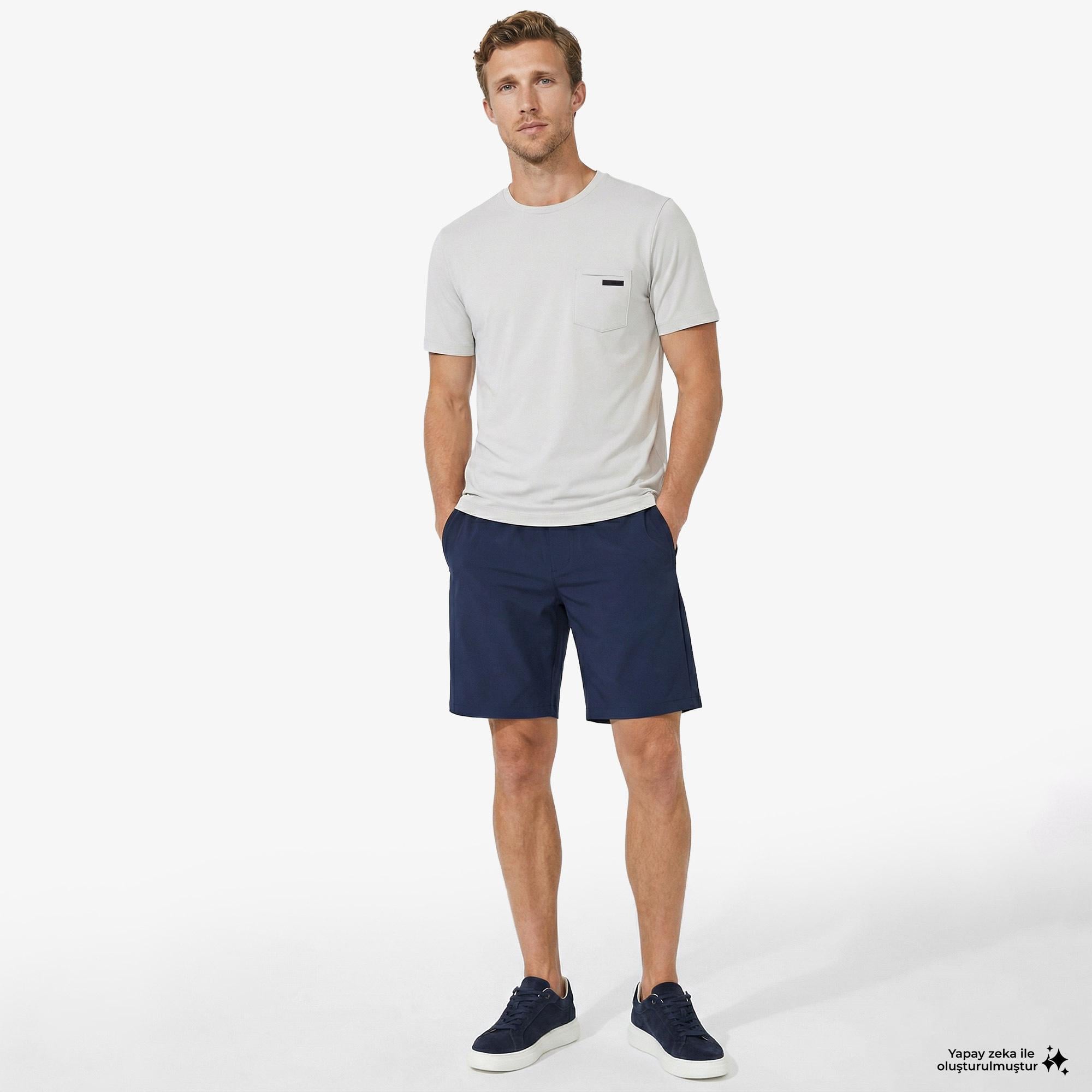 Nautica Erkek Gri Regular Fit T-Shirt