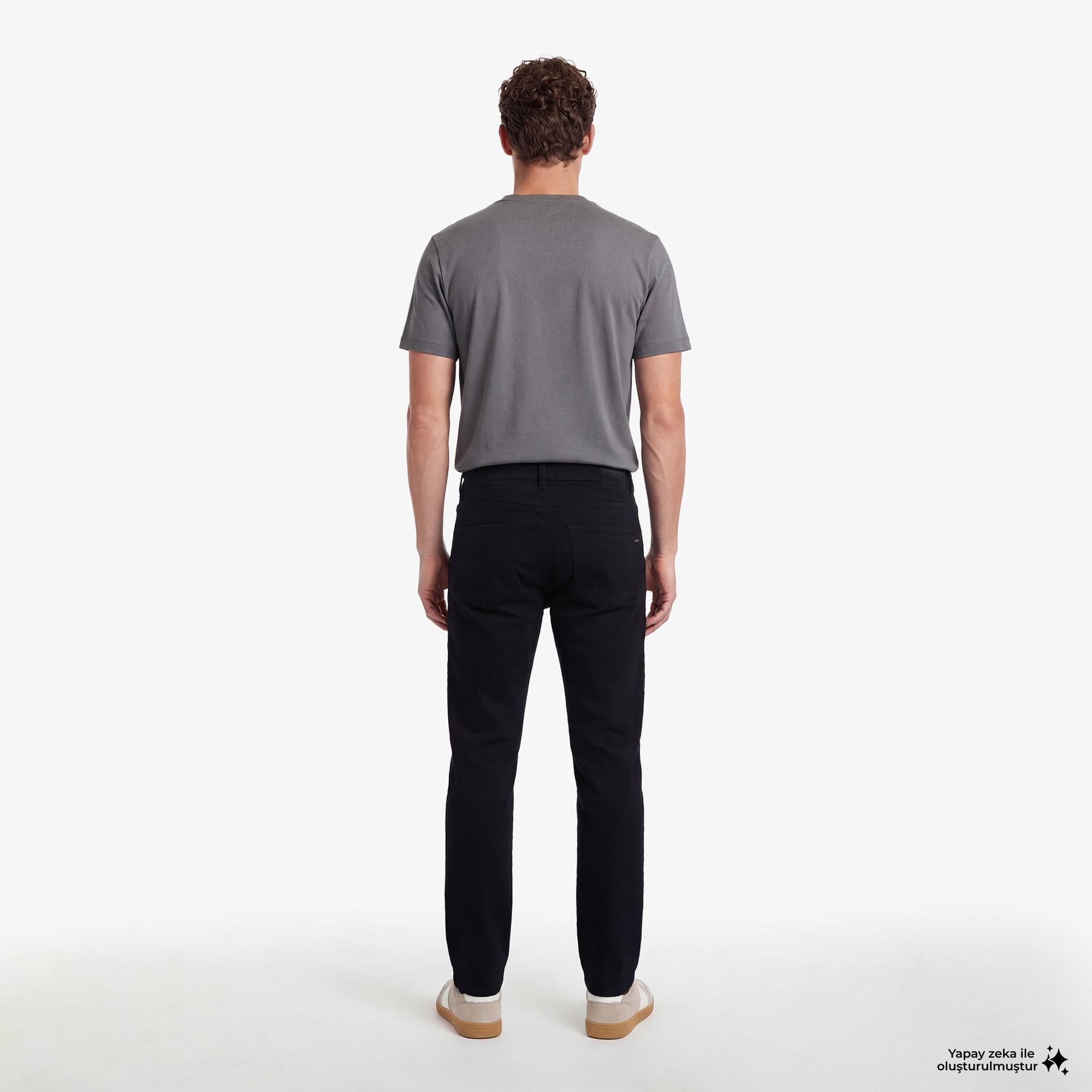 Nautica Erkek Siyah Tapered Denim Pantolon