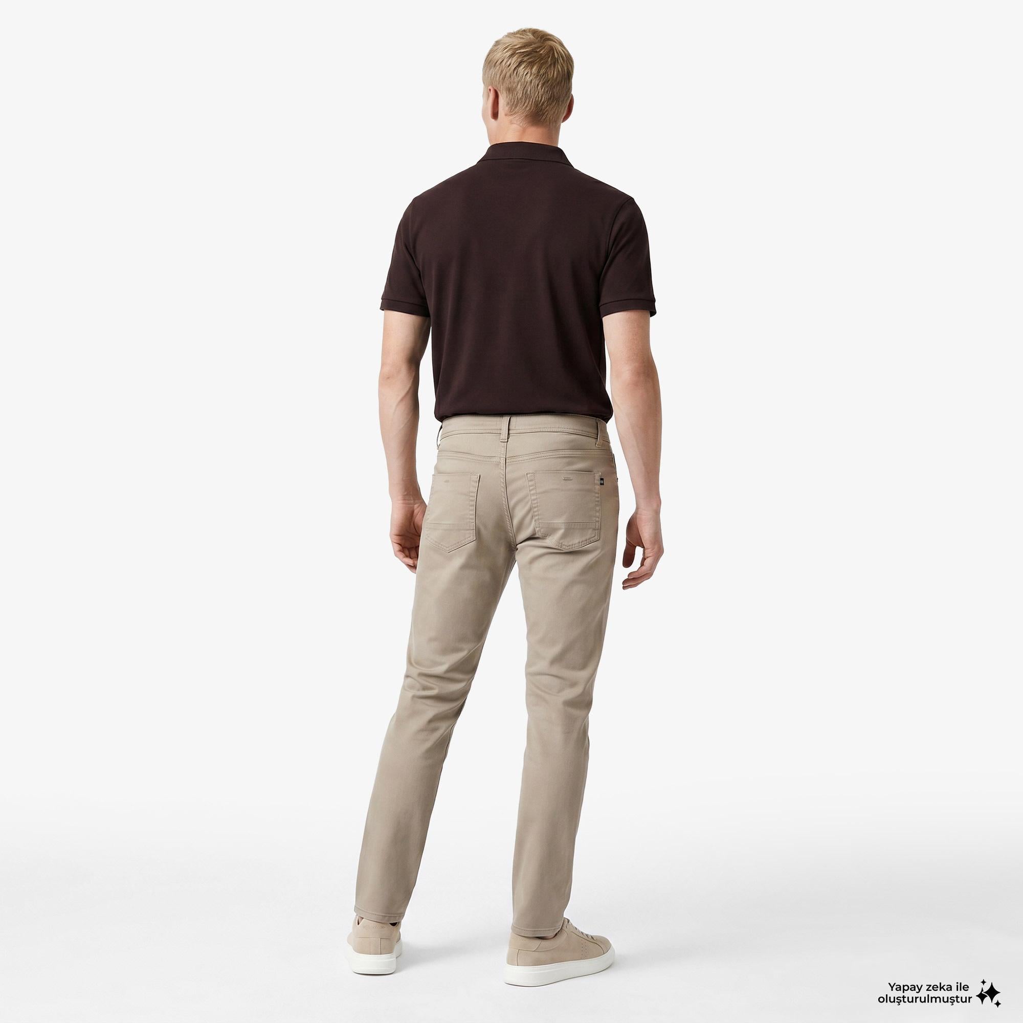 Nautica Erkek Kahverengi Slim Fit Pantolon