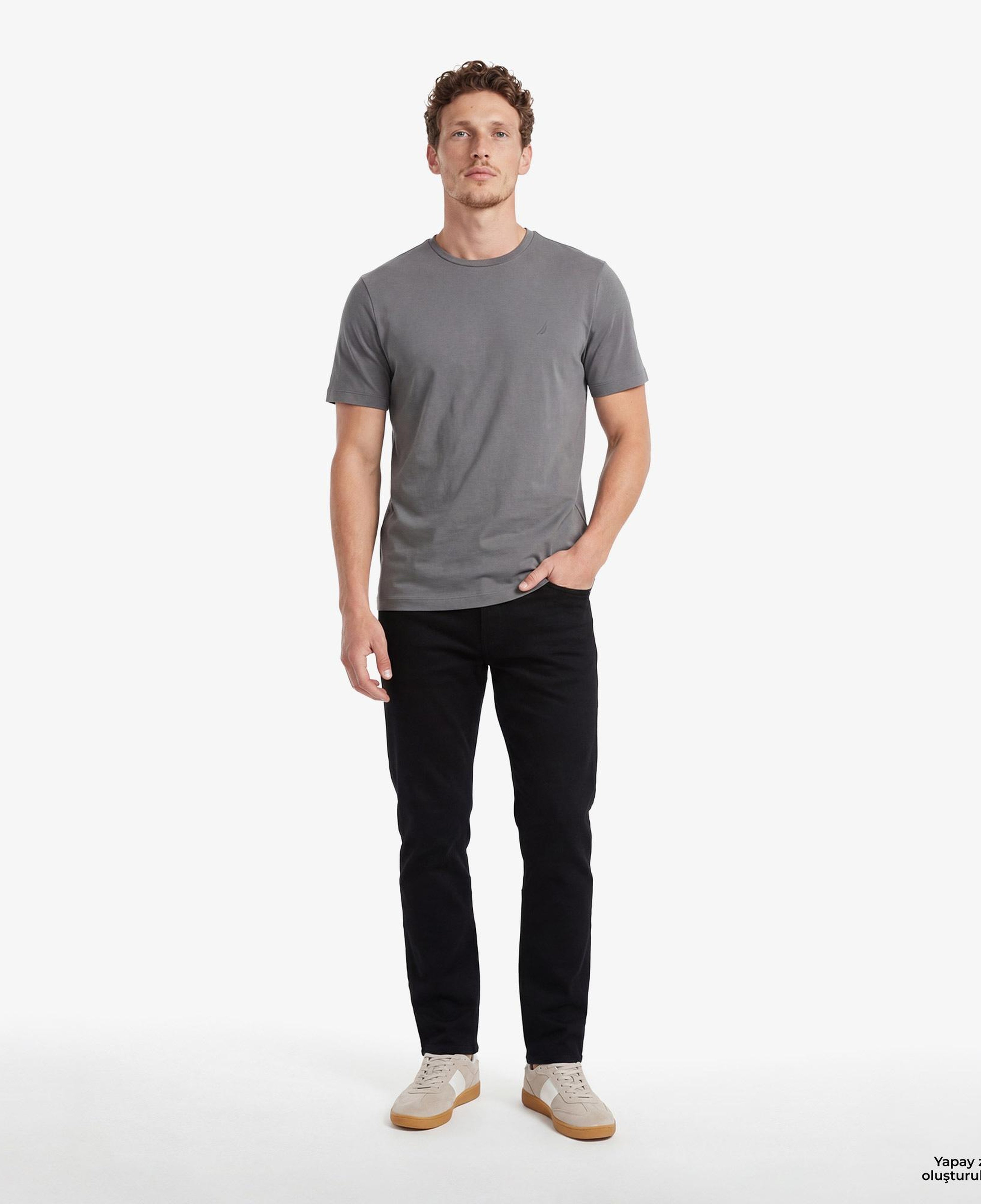 Nautica Erkek Siyah Tapered Denim Pantolon