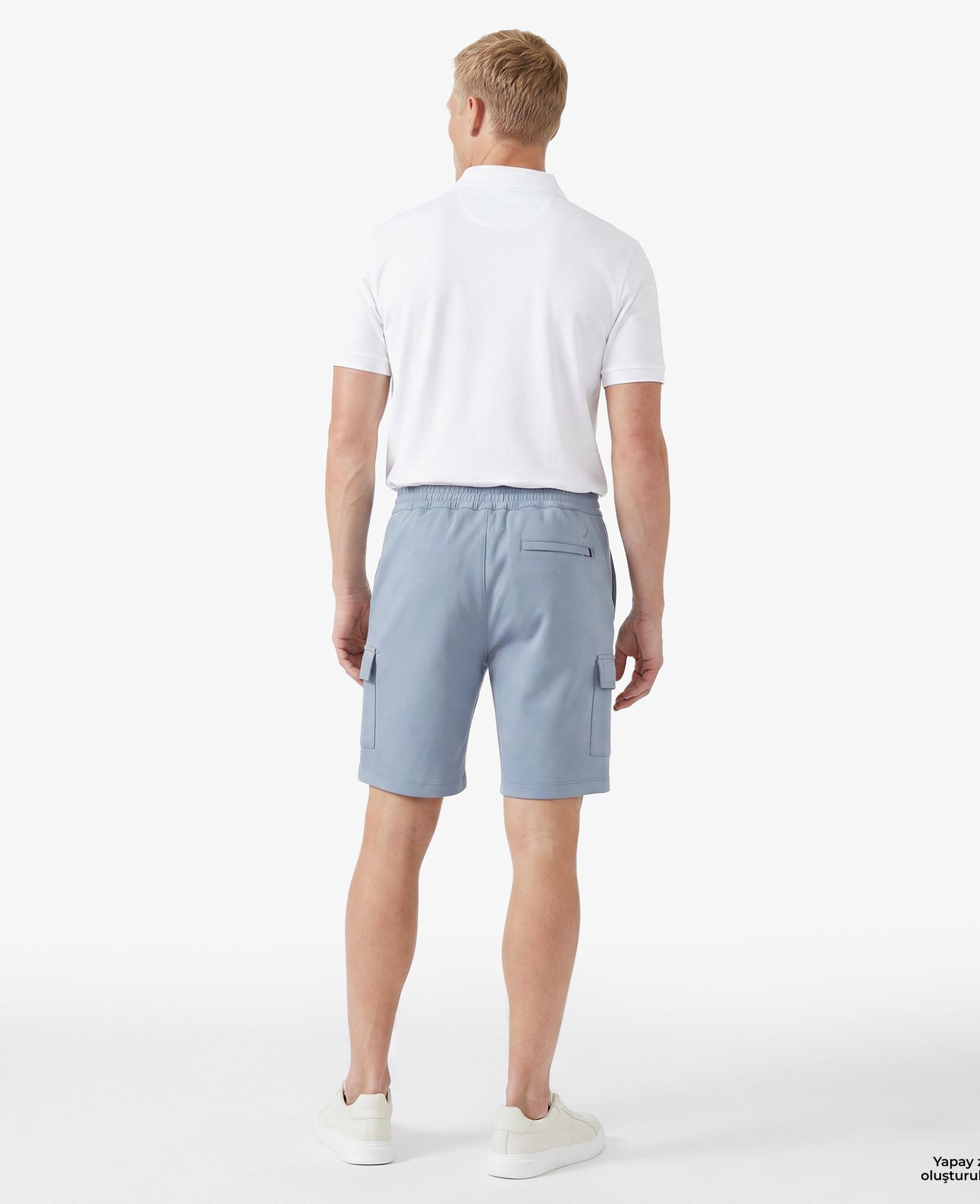 Nautica Erkek Mavi Regular Fit Kargo Şort