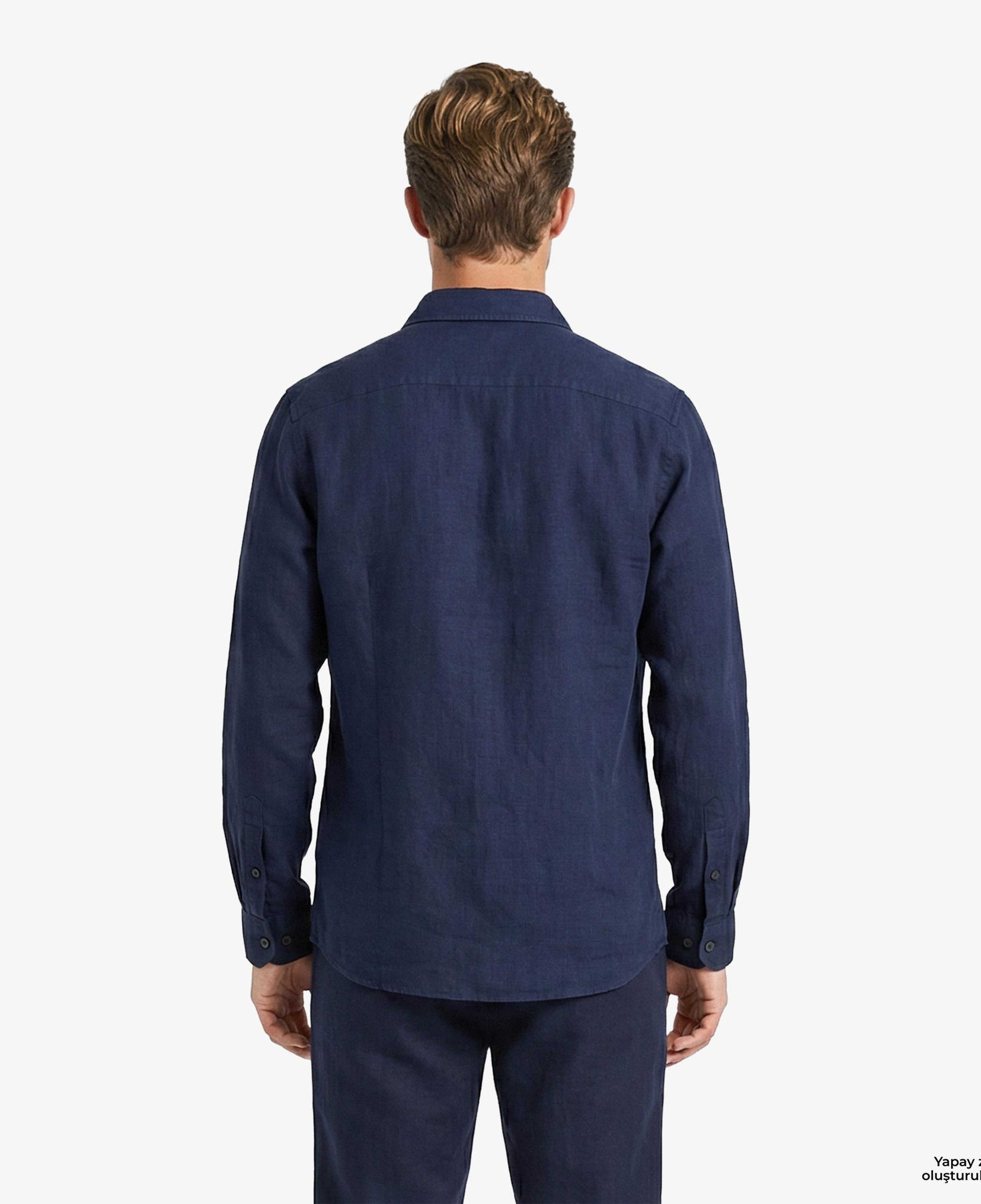 Nautica Erkek Lacivert Regular Fit Gömlek