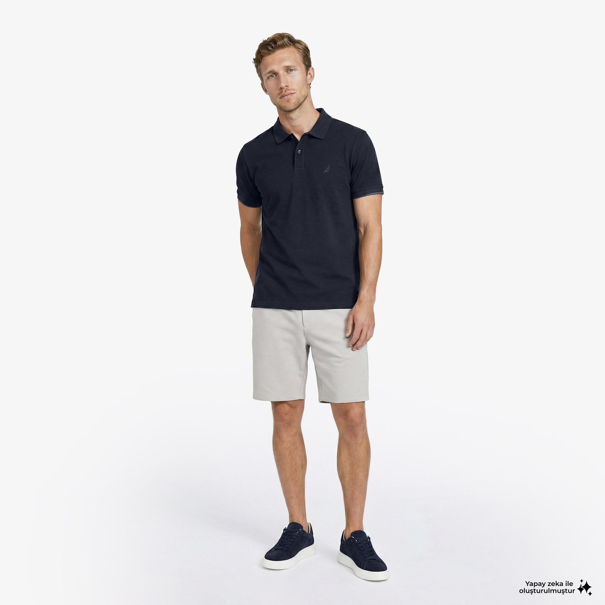 Nautica Erkek Lacivert Regular Fit Polo Yaka T-Shirt