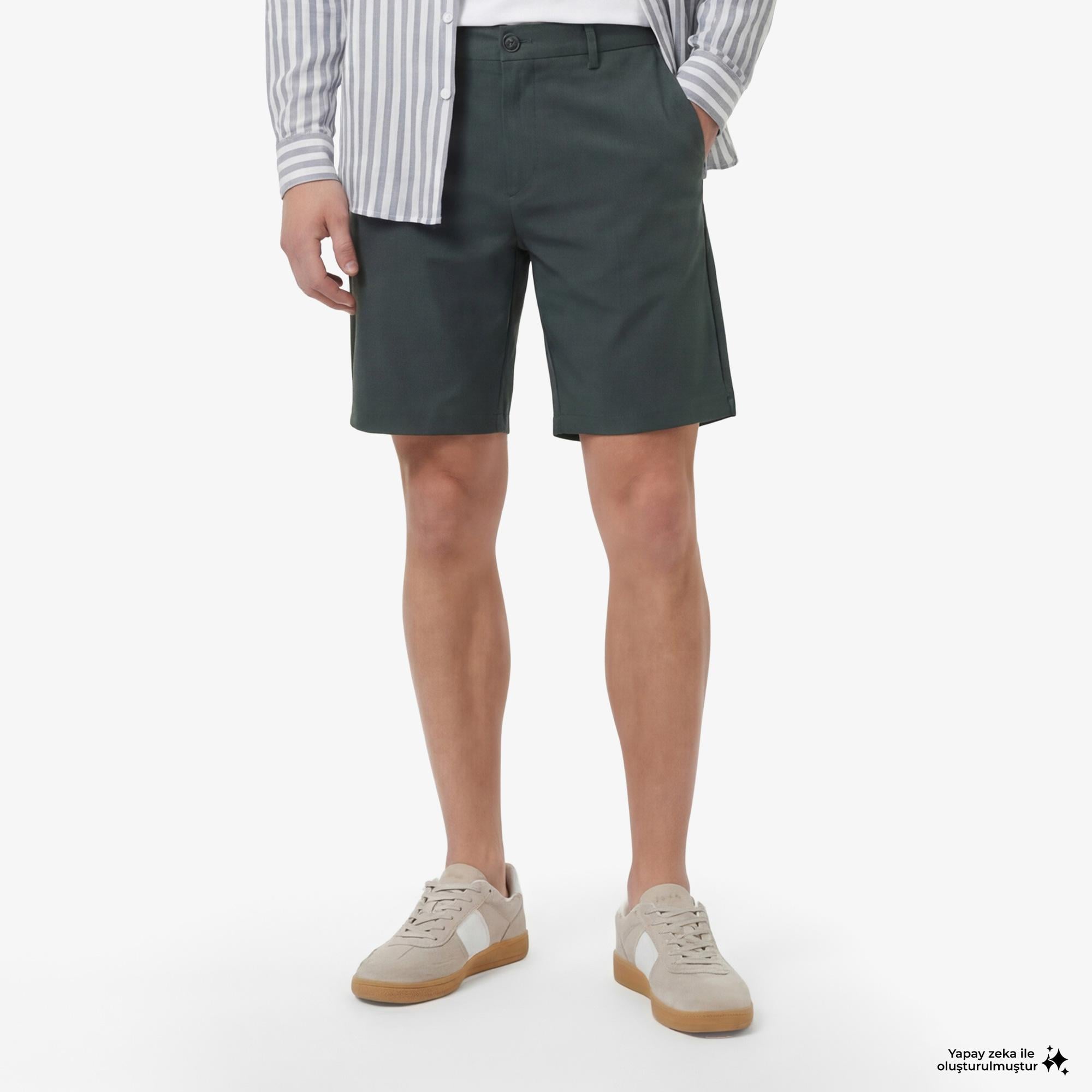 Nautica Erkek Yeşil Regular Fit Şort