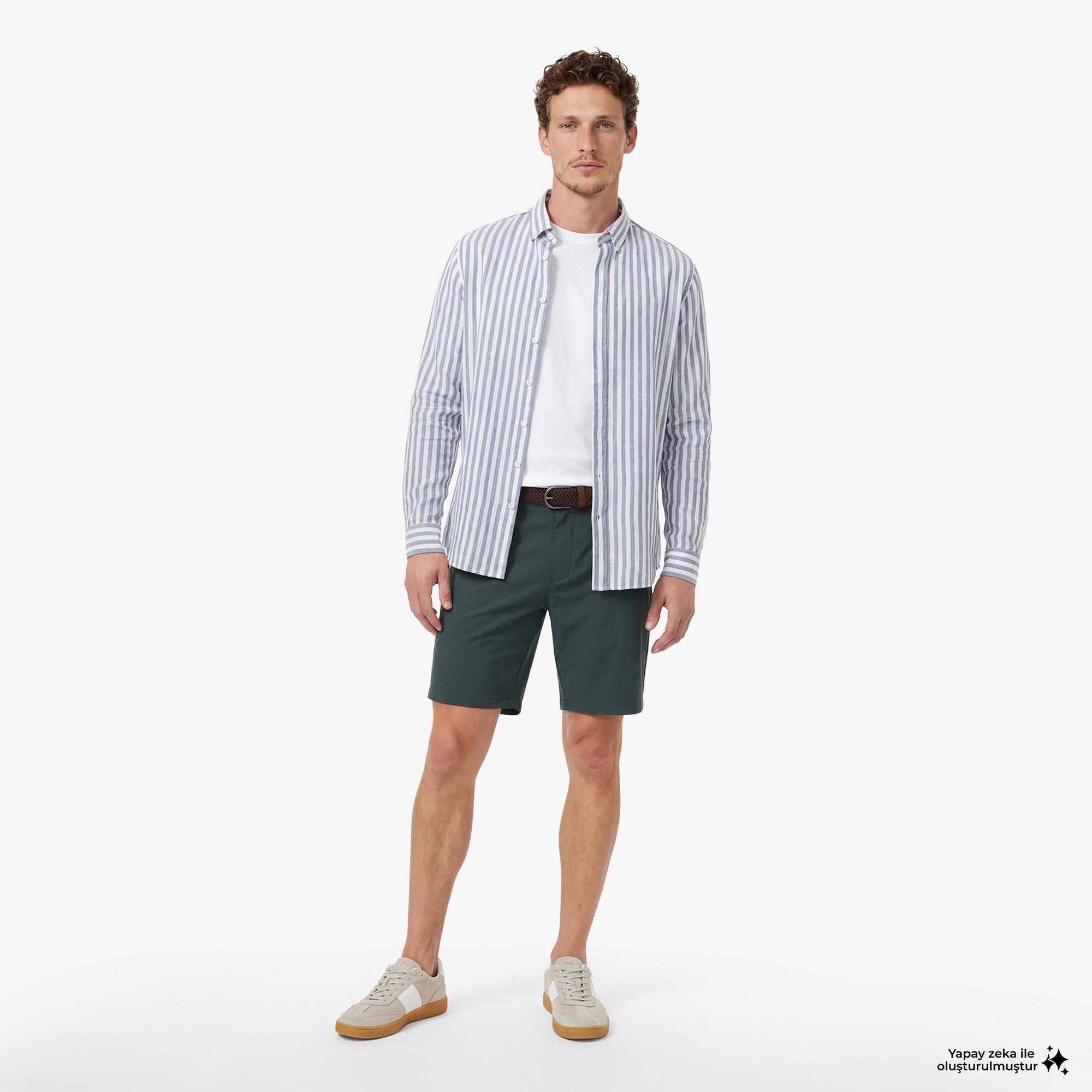 Nautica Erkek Yeşil Regular Fit Şort