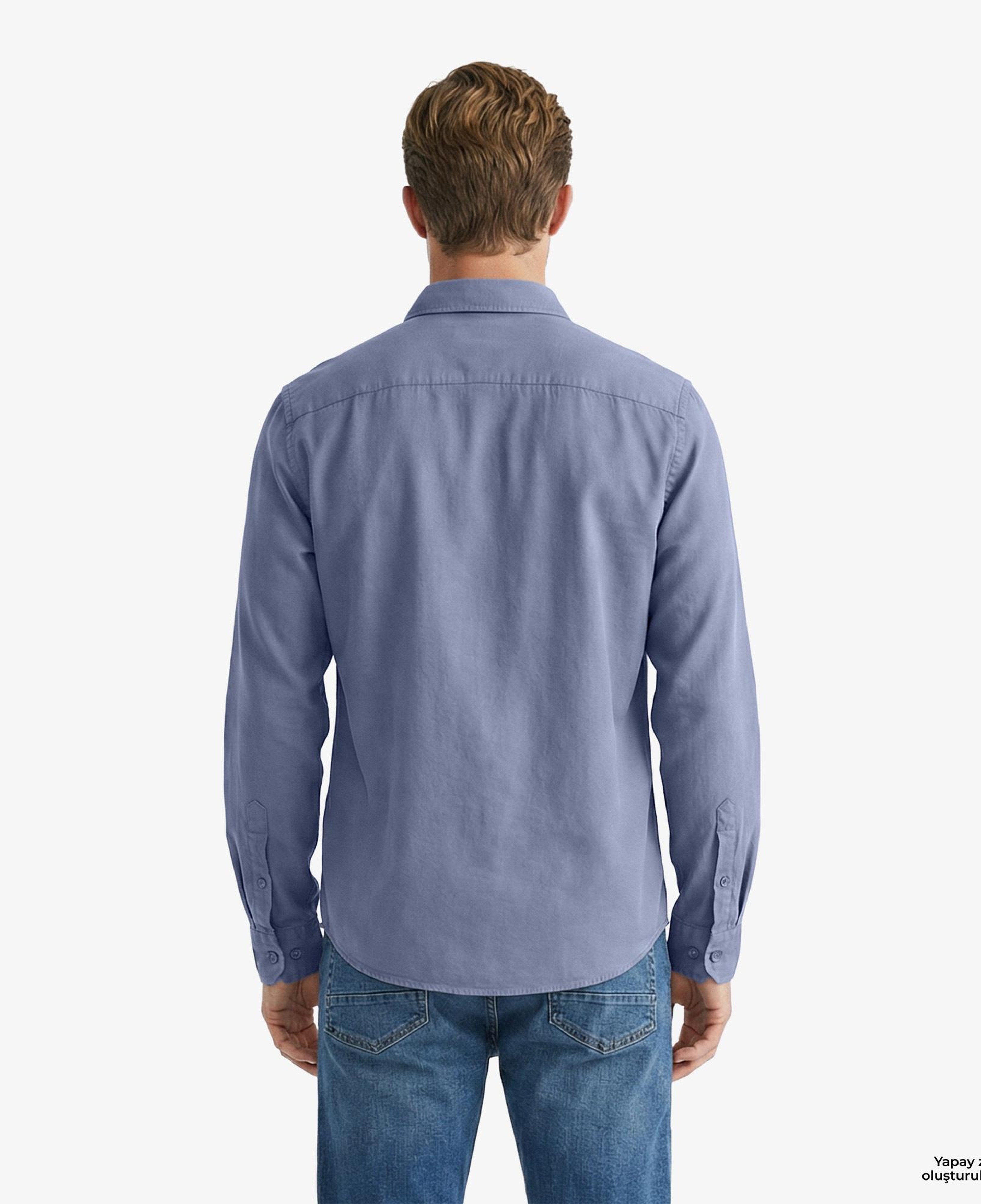 Nautica Erkek Mavi Regular Fit Gömlek
