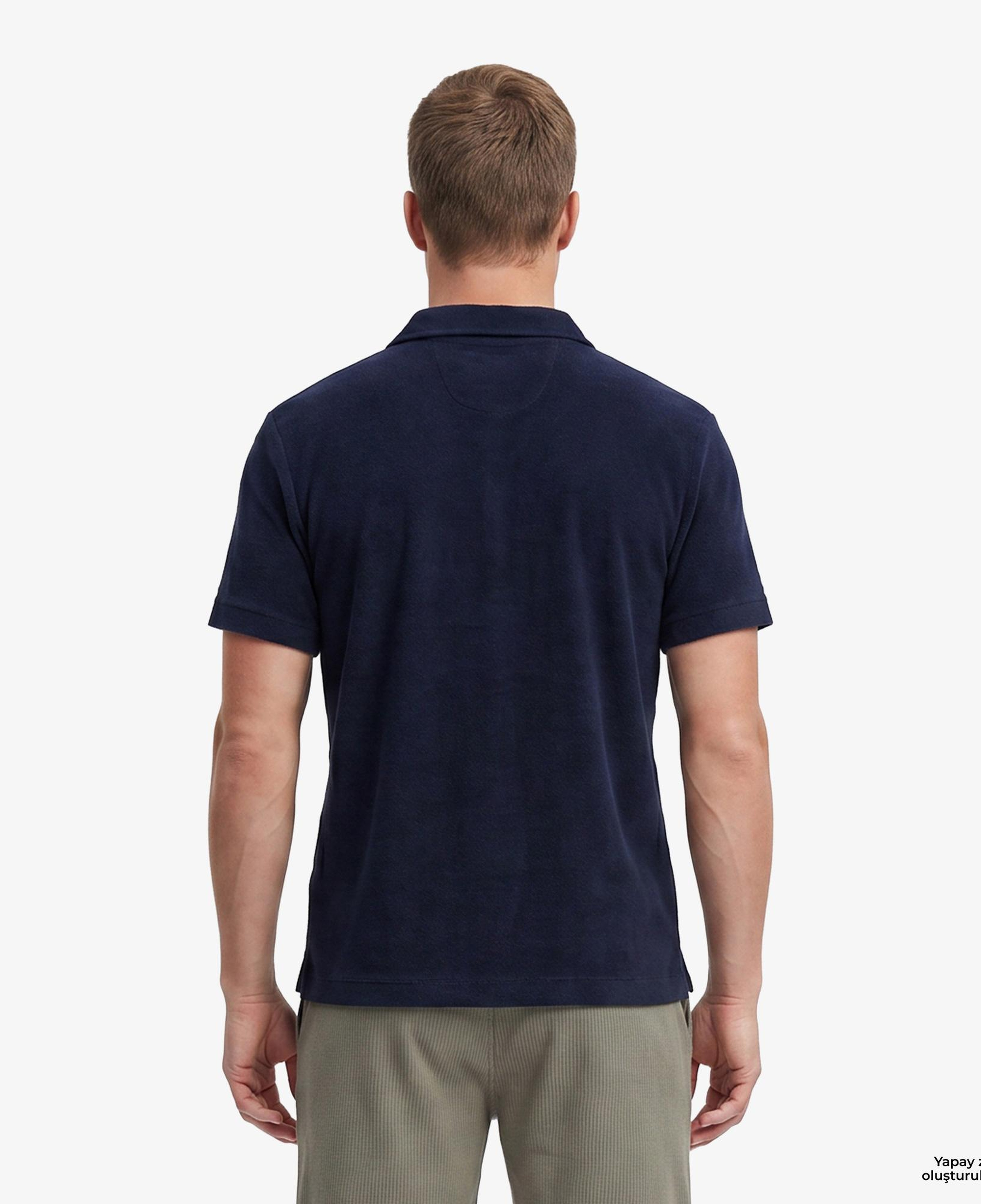 Nautica Erkek Lacivert Regular Fit Kısa Kollu Gömlek