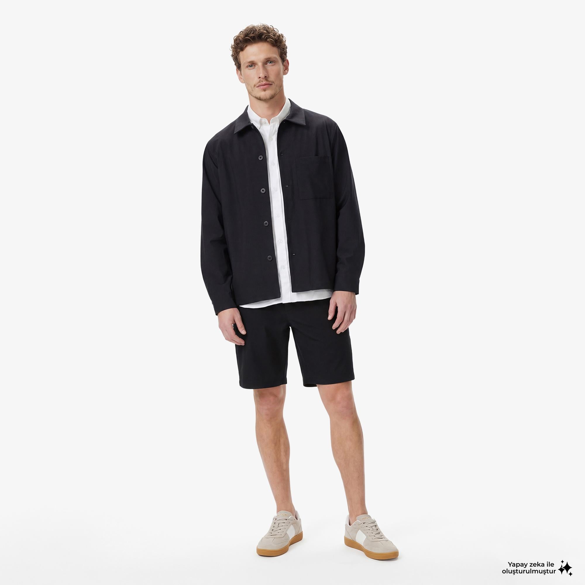 Nautica Erkek Siyah Regular Fit Şort
