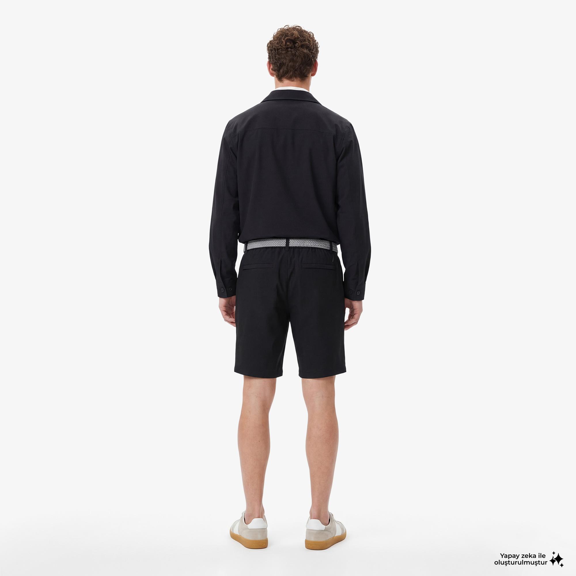 Nautica Erkek Siyah Regular Fit Şort