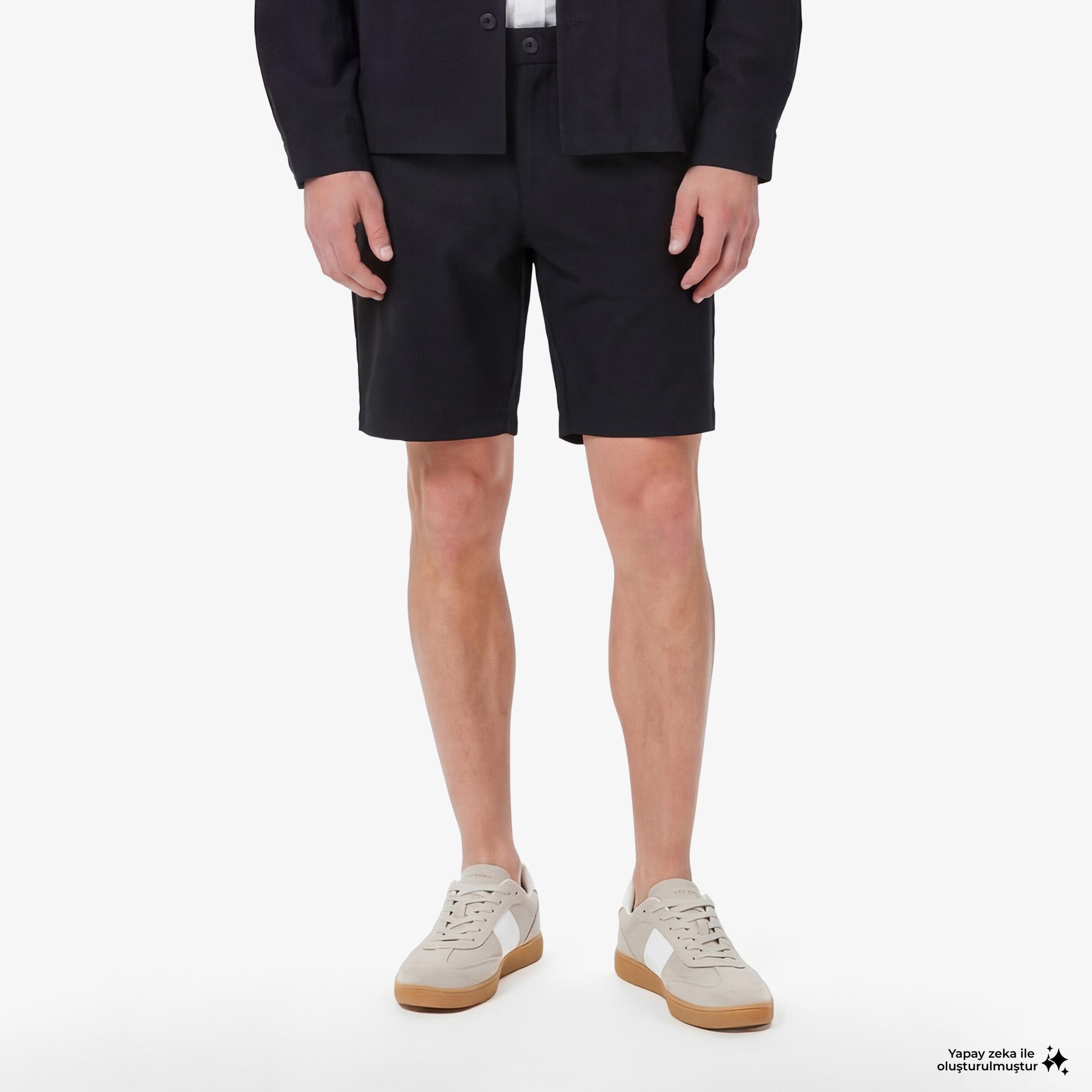 Nautica Erkek Siyah Regular Fit Şort