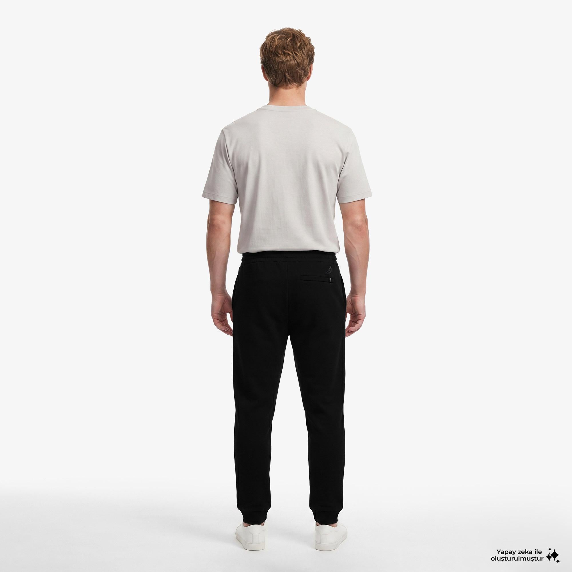 Nautica Erkek Siyah Regular Fit Eşofman Altı