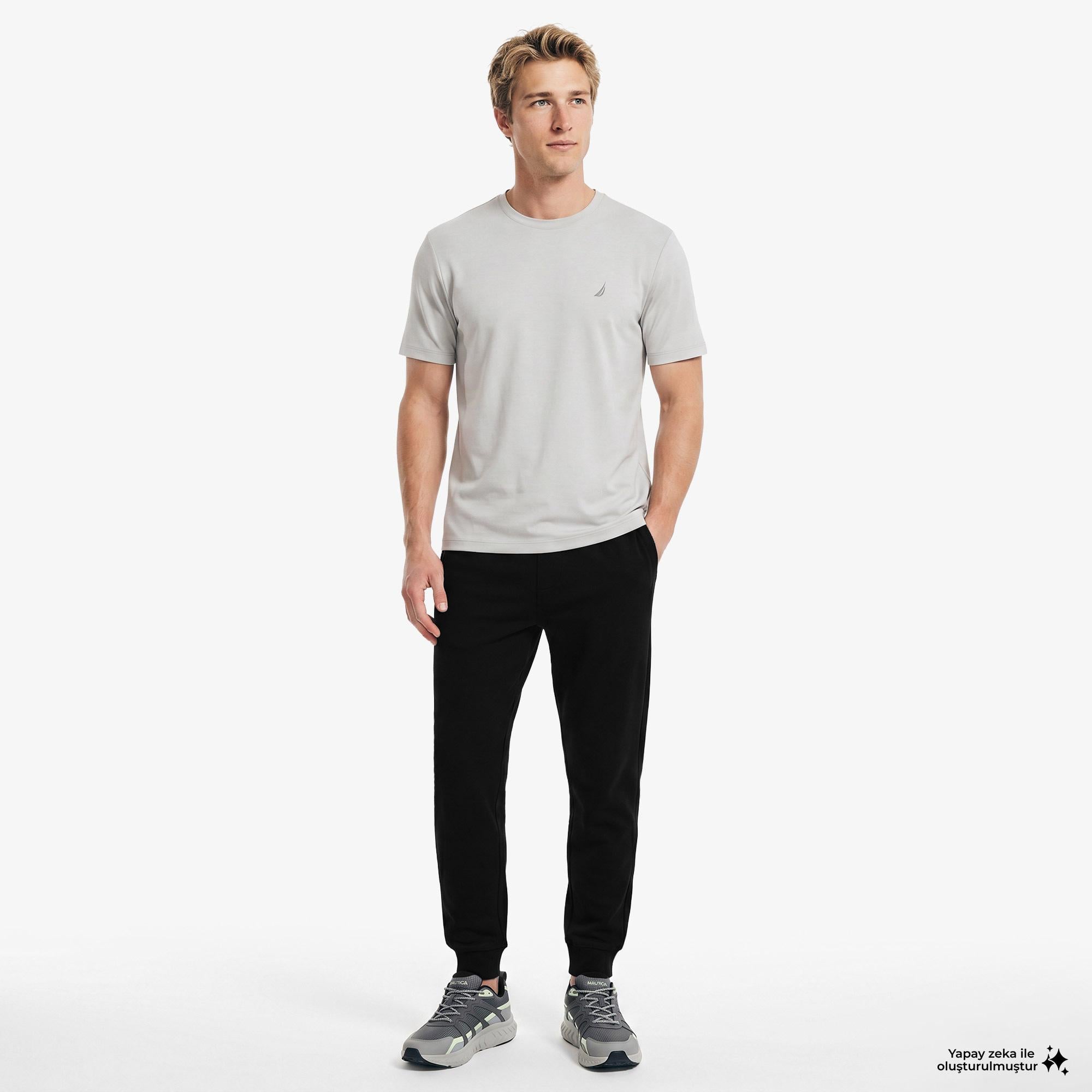 Nautica Erkek Siyah Regular Fit Eşofman Altı