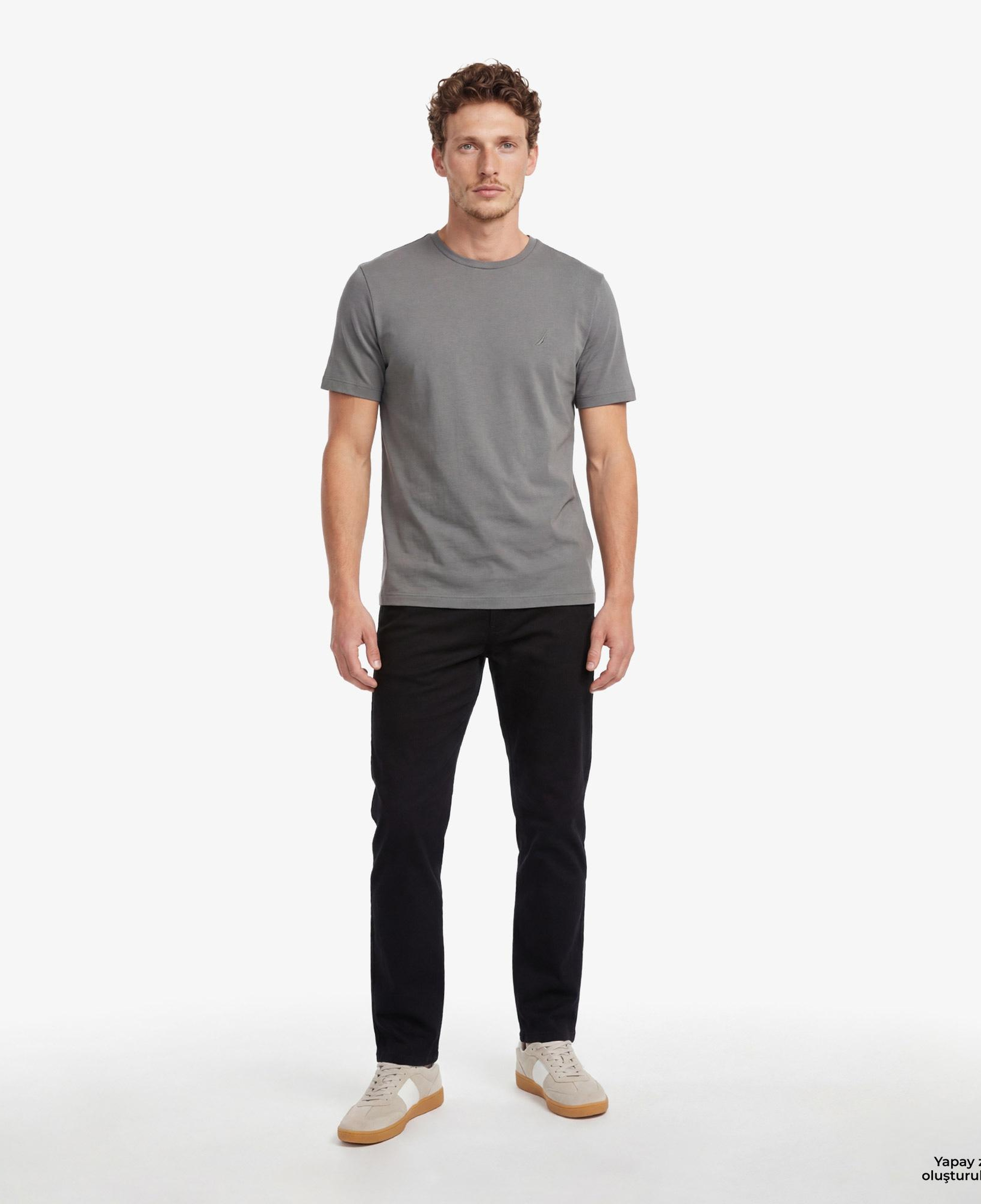 Nautica Erkek Gri Regular Fit T-Shirt