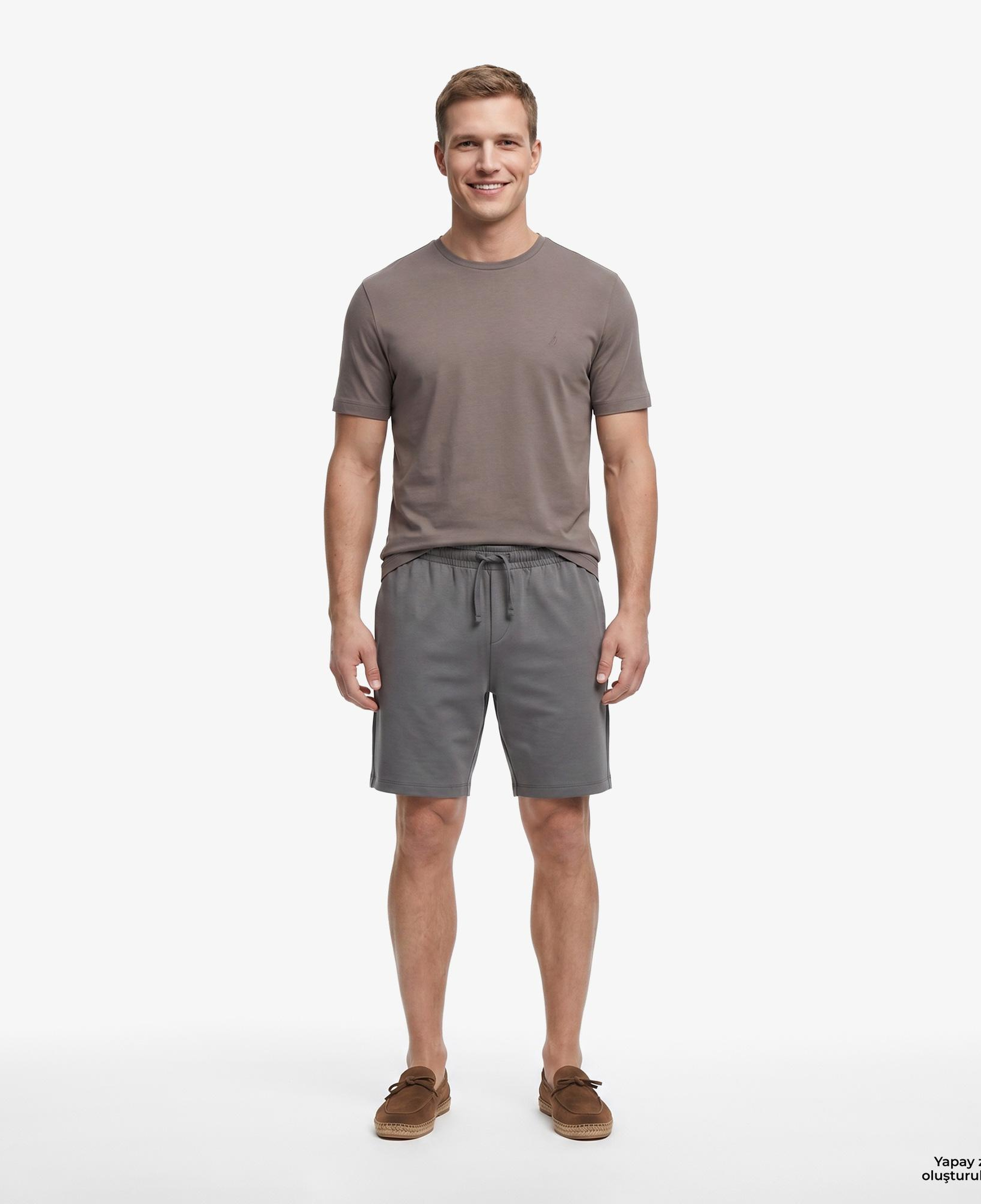 Nautica Erkek Gri Regular Fit Şort