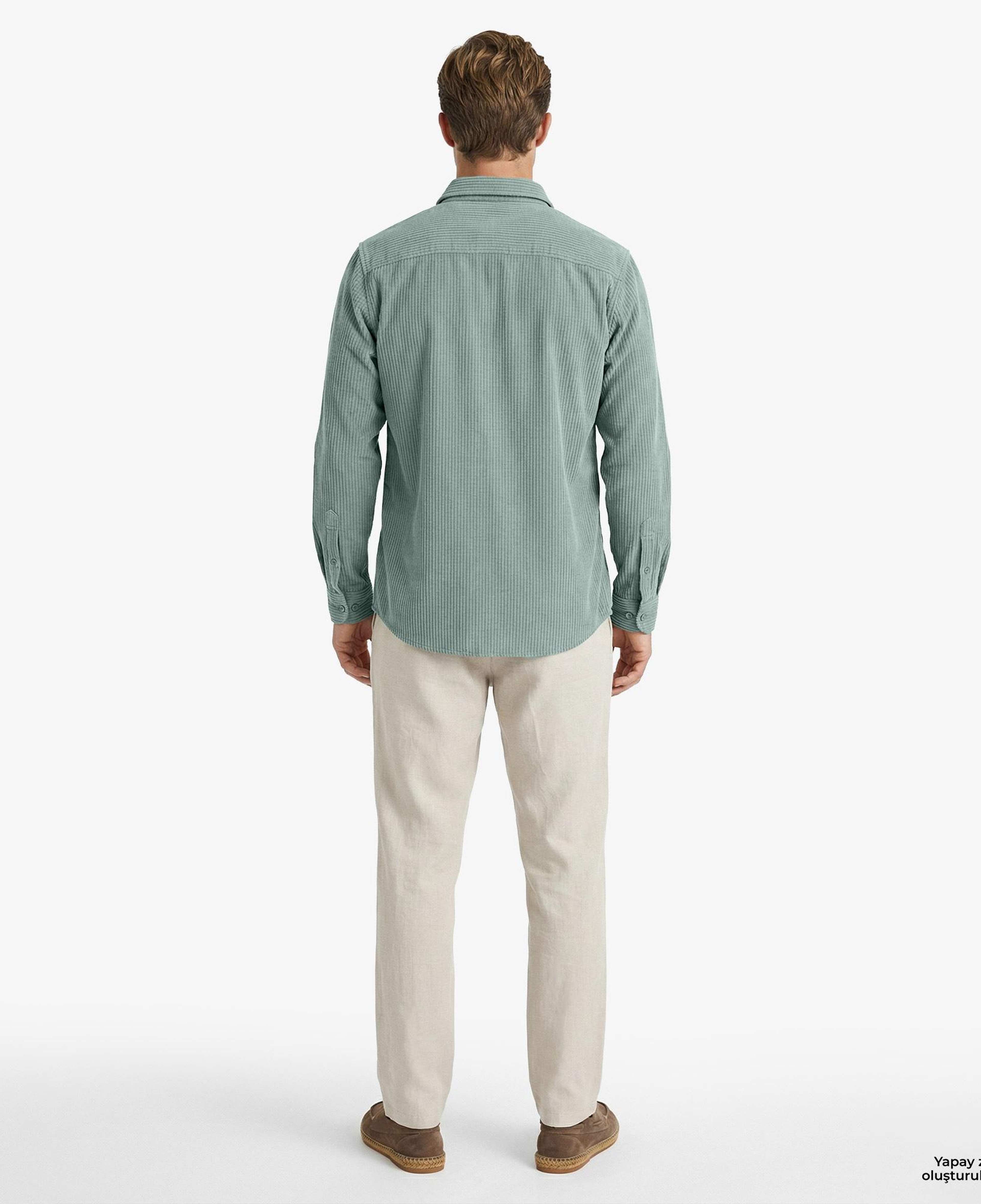 Nautica Erkek Yeşil Regular Fit Gömlek