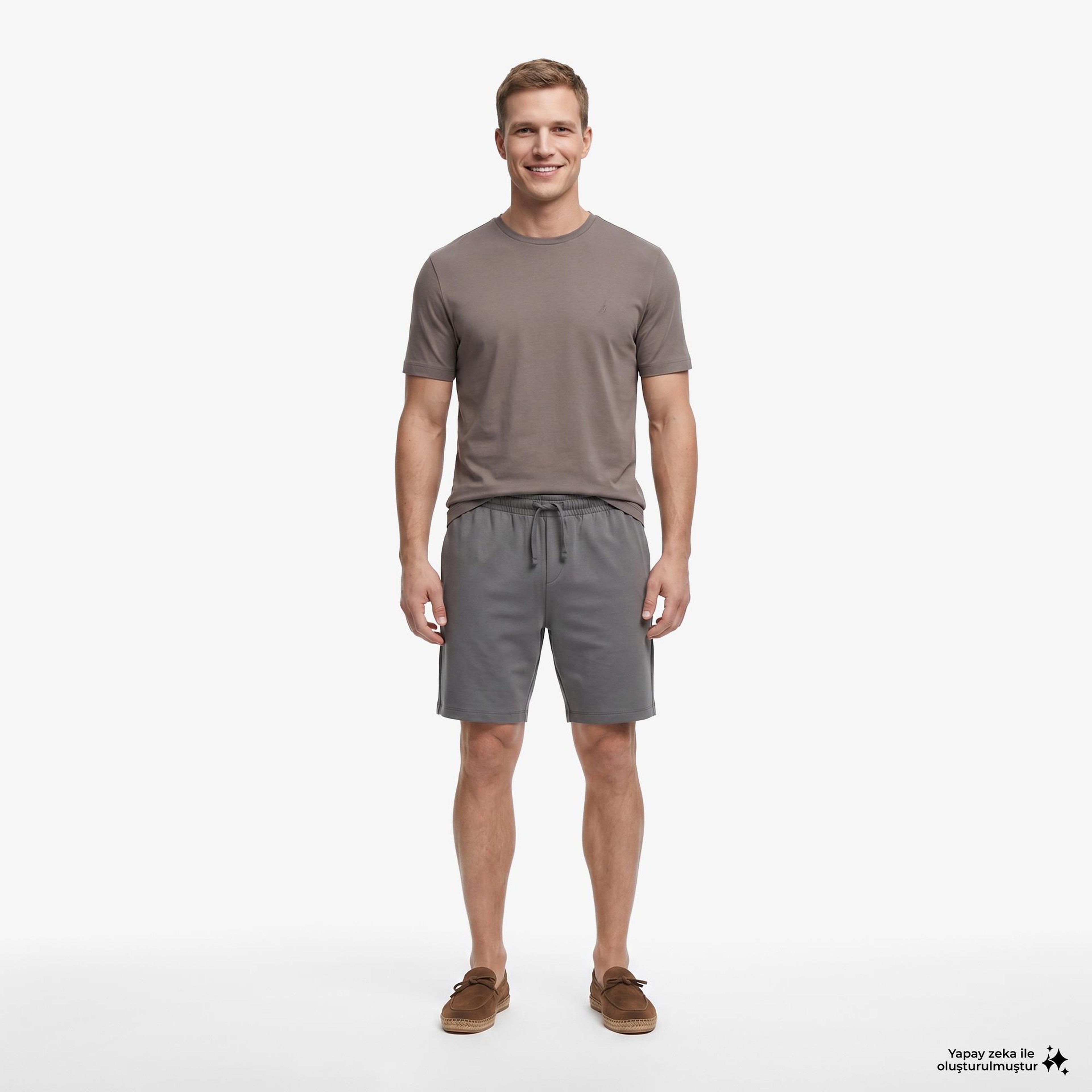 Nautica Erkek Gri Regular Fit Şort