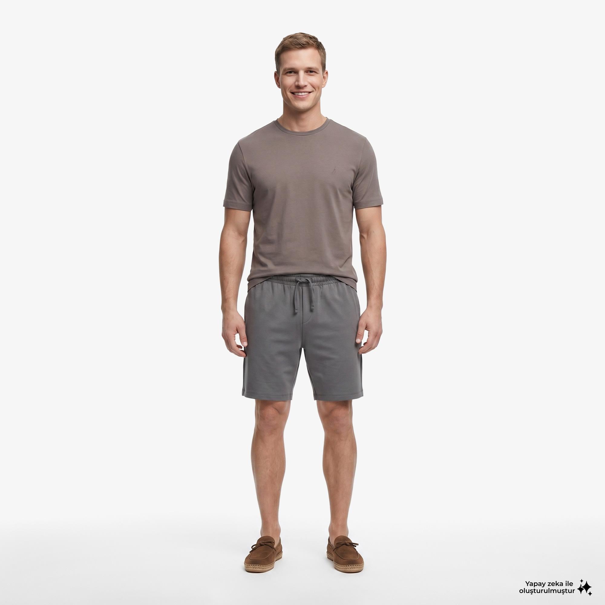 Nautica Erkek Gri Regular Fit Şort