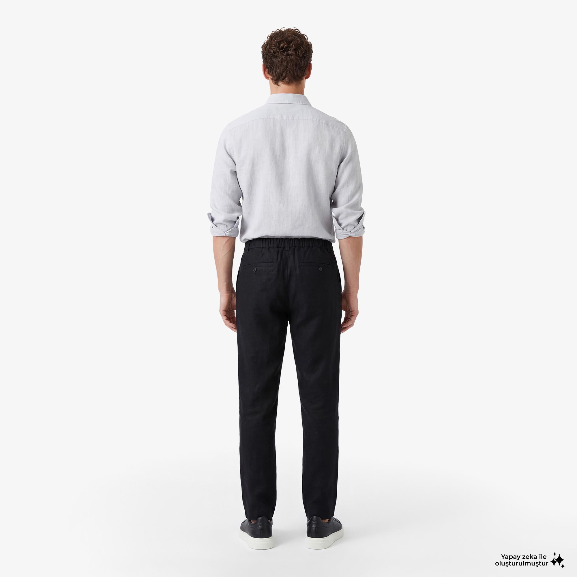 Nautica Erkek Siyah Regular Fit Pantolon