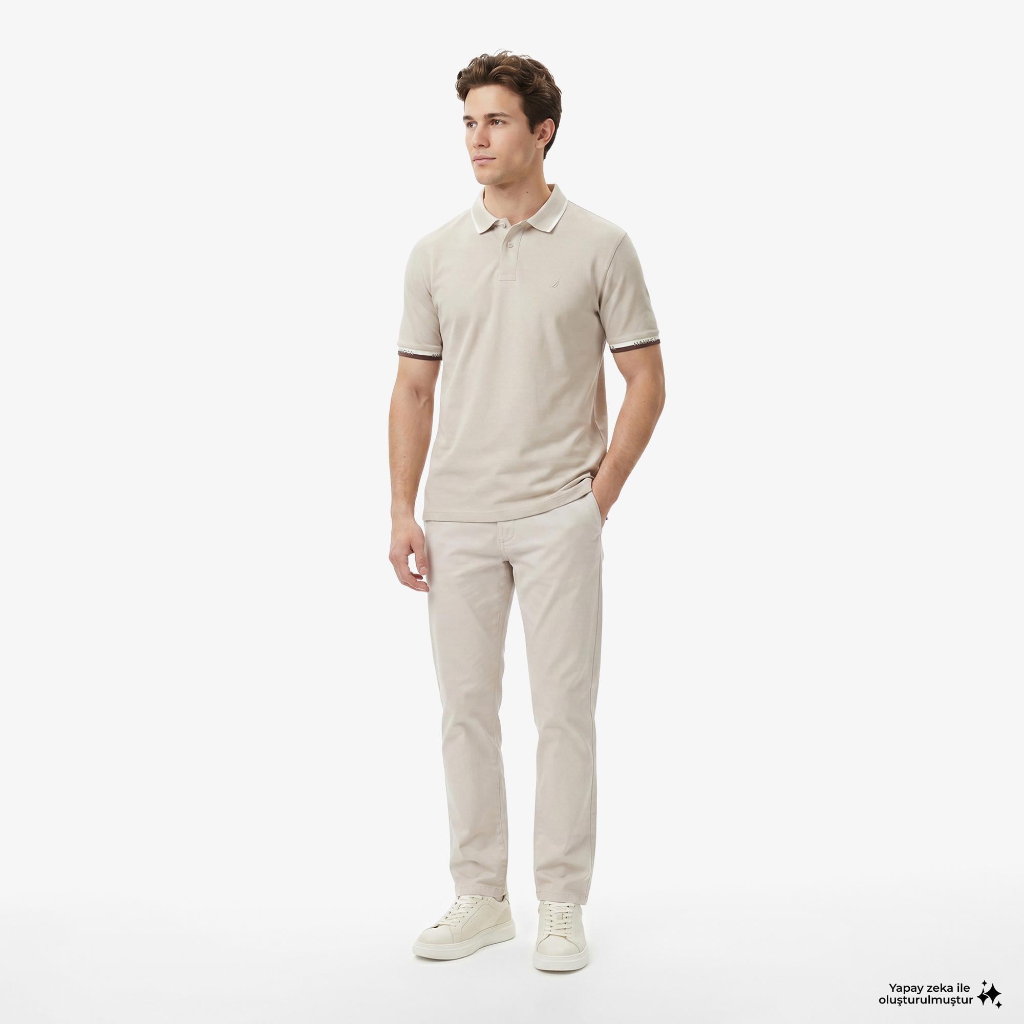 Nautica Erkek Gri Regular Fit Pantolon
