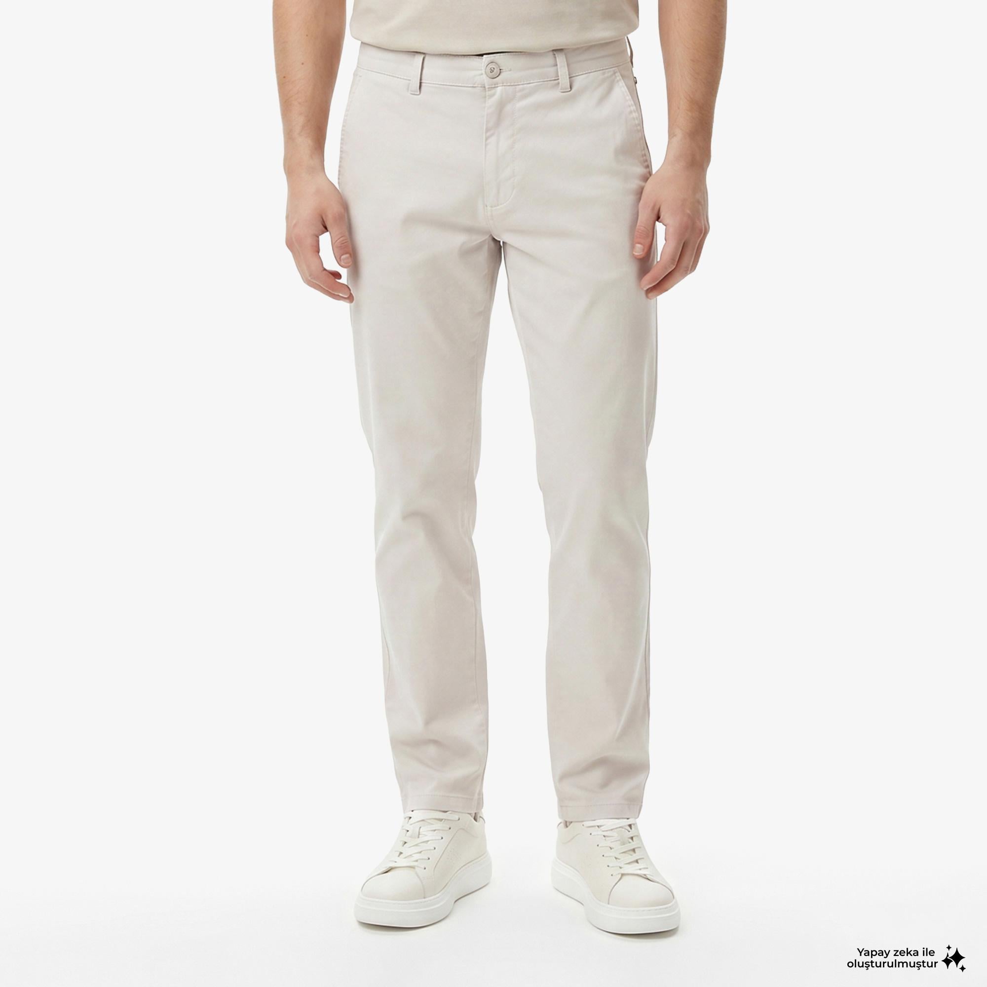 Nautica Erkek Gri Regular Fit Pantolon
