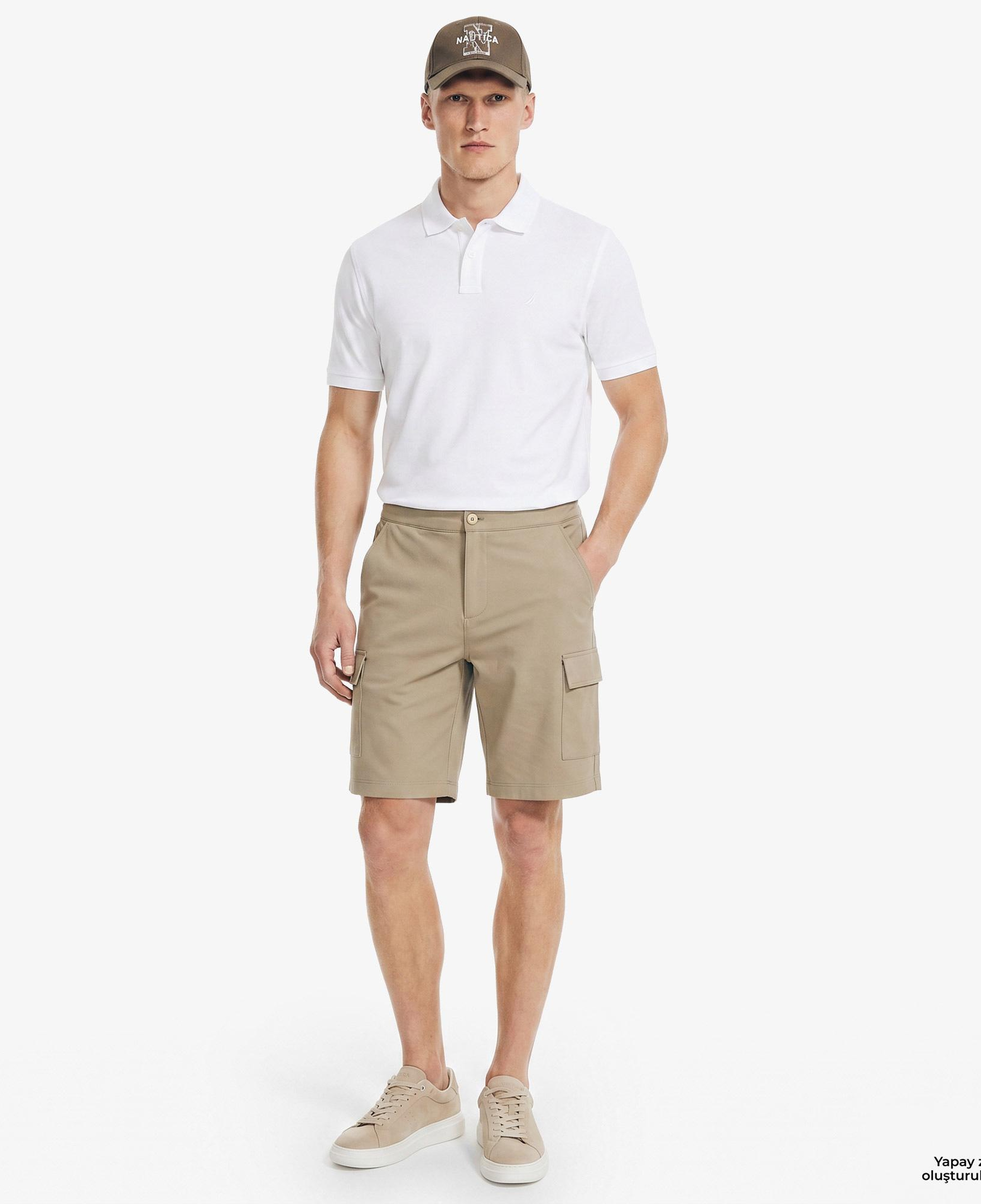 Nautica Erkek Kahverengi Regular Fit Kargo Şort