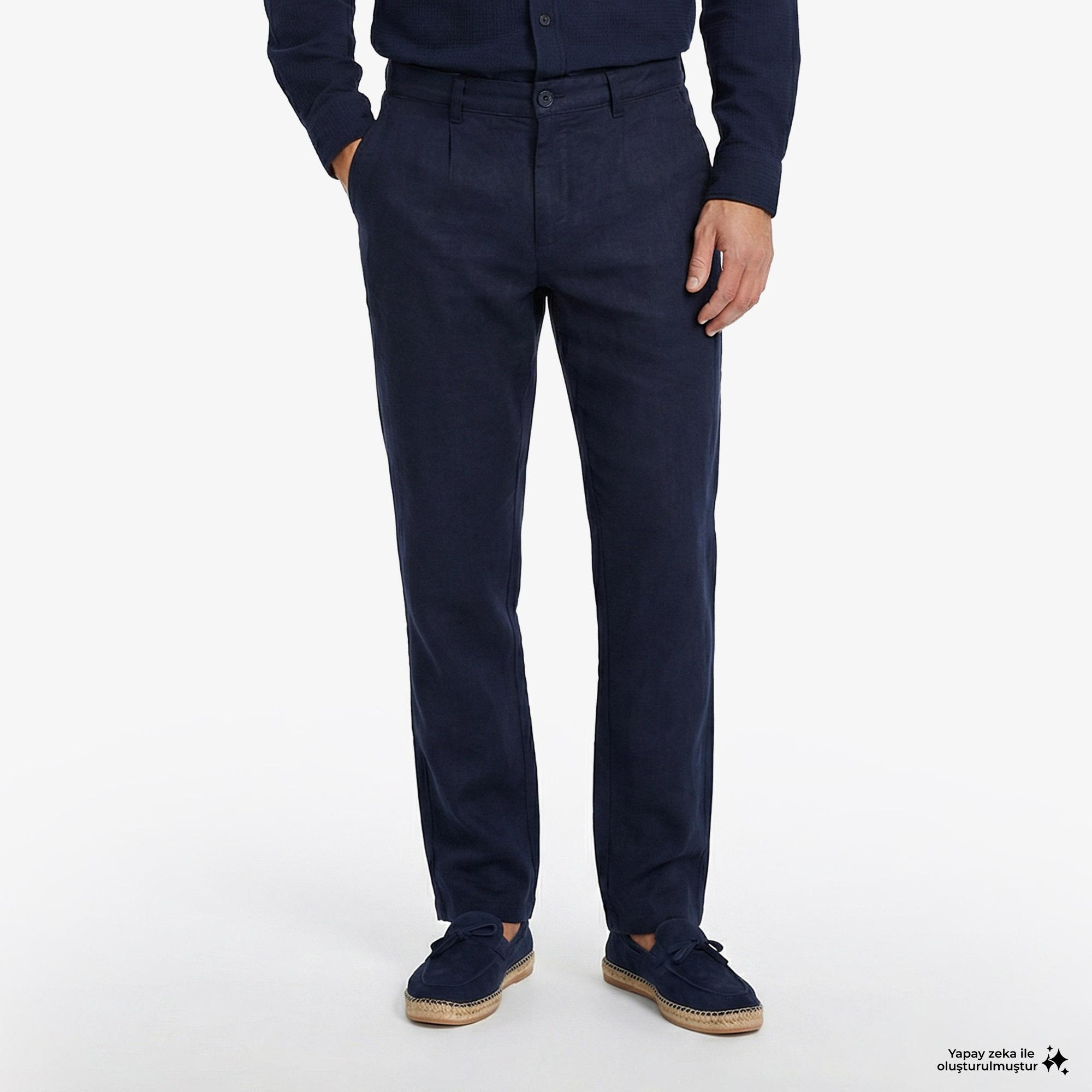 Nautica Erkek Lacivert Regular Fit Pantolon