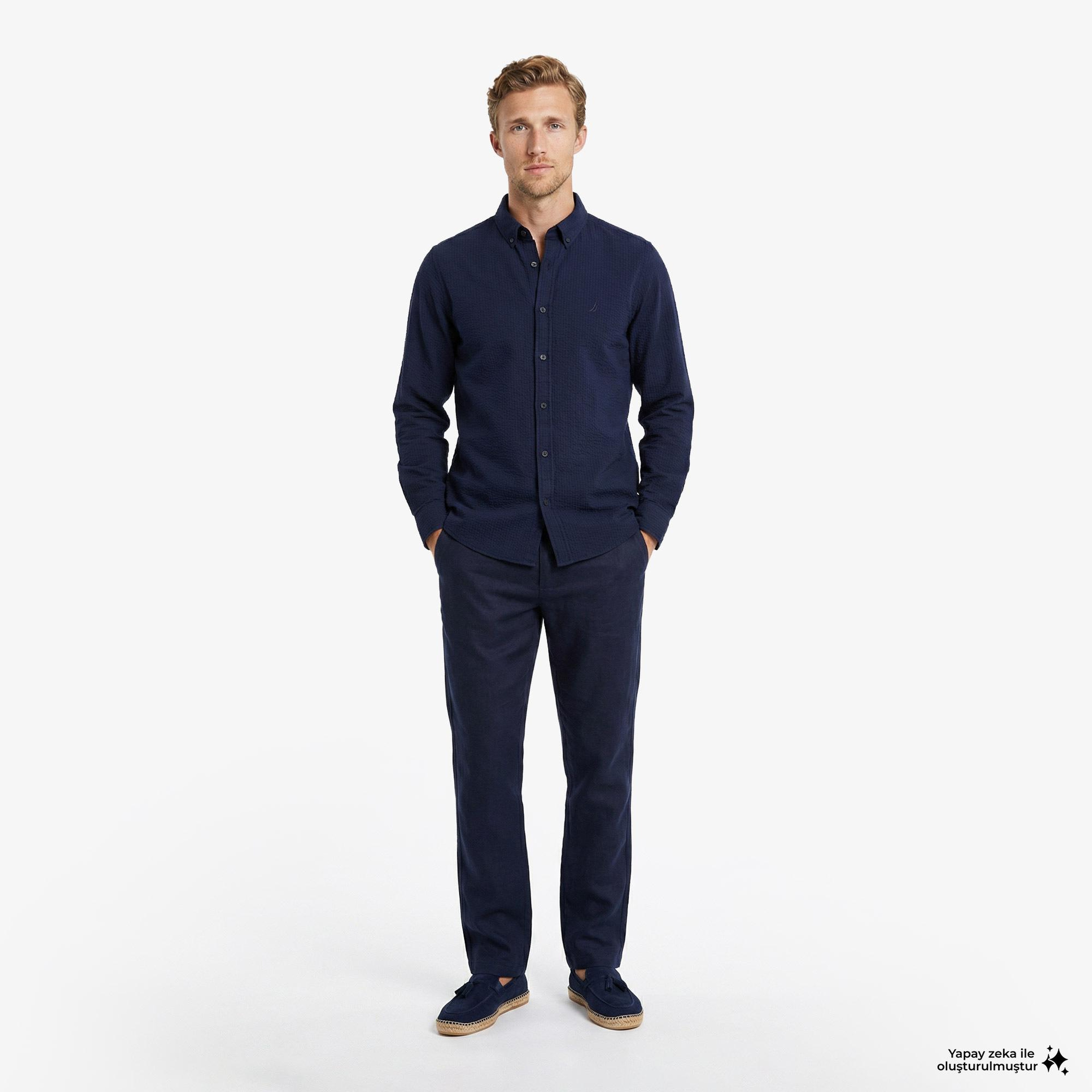 Nautica Erkek Lacivert Regular Fit Pantolon