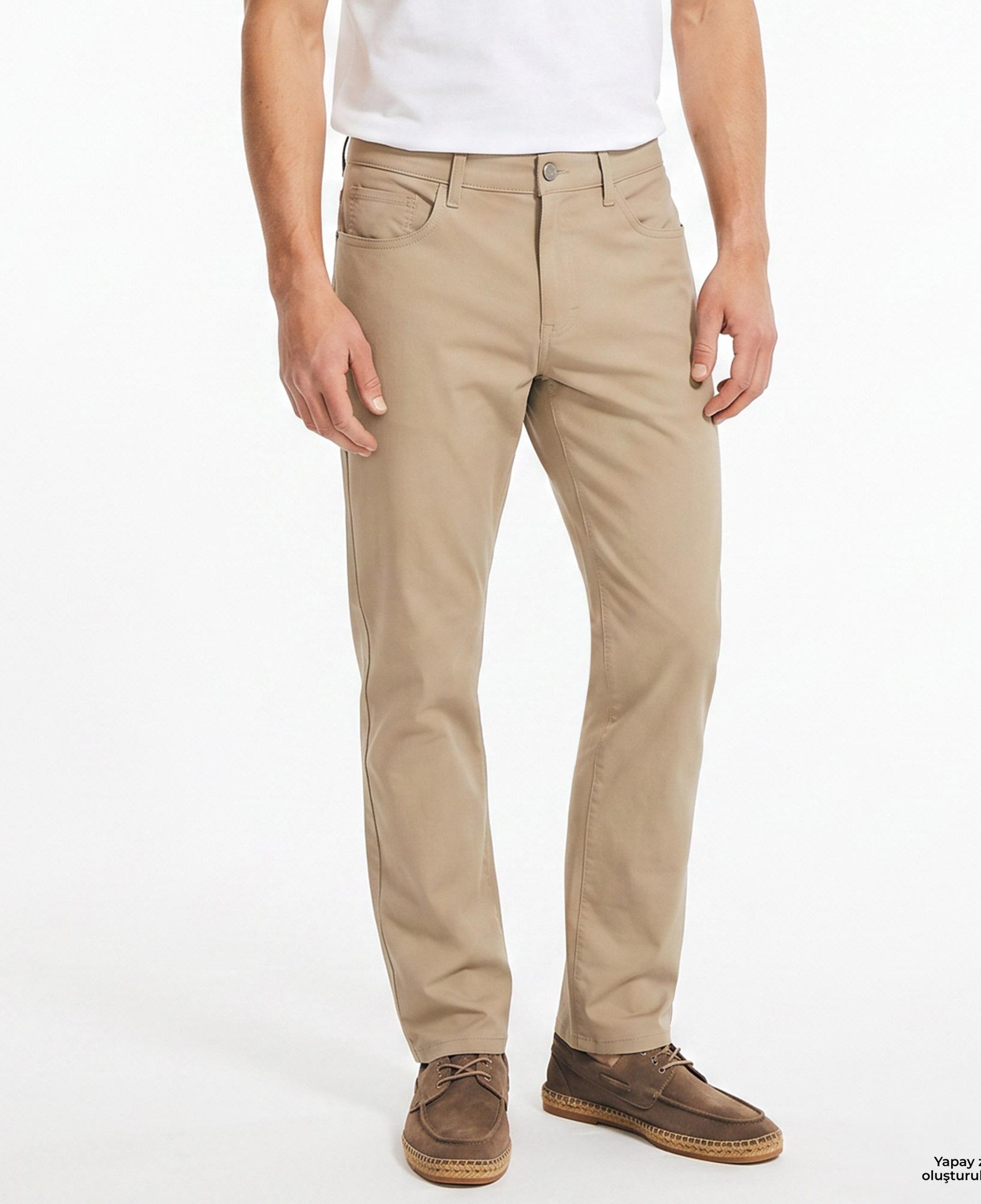 Nautica Erkek Kahverengi Slim Fit Pantolon