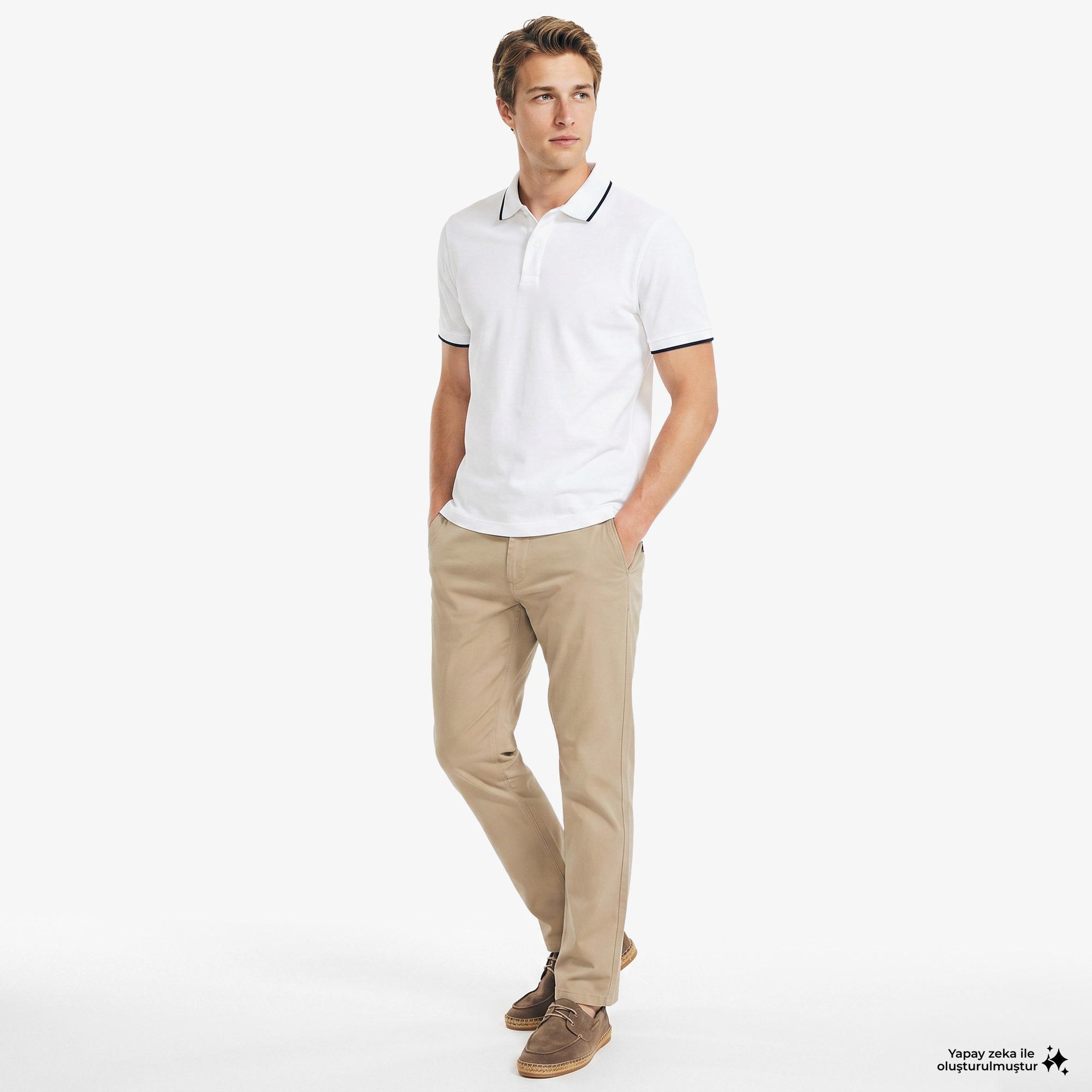 Nautica Erkek Kahverengi Slim Fit Pantolon