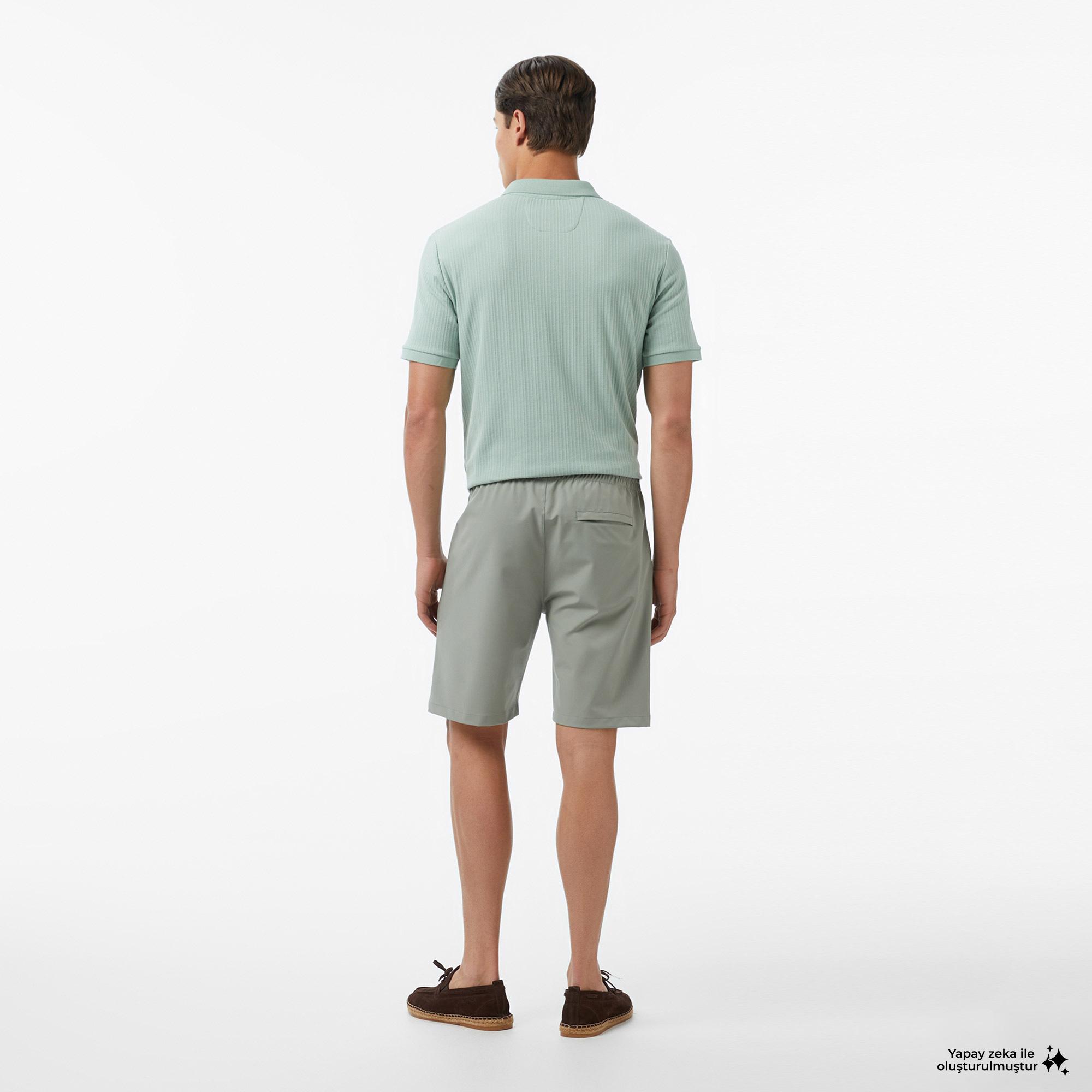 Nautica Erkek Yeşil Regular Fit Su İtici Şort