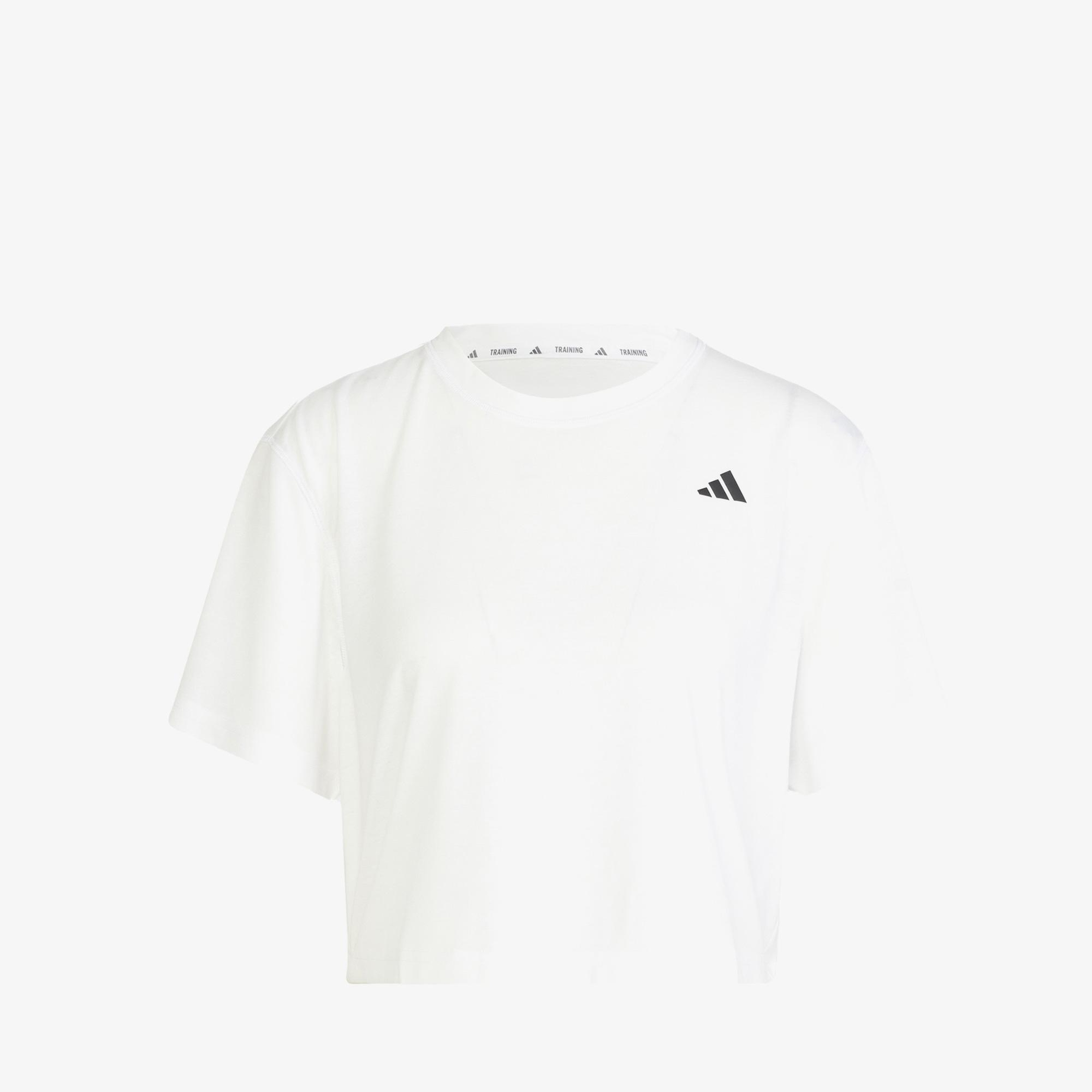 adidas Train Essentials Boxy Workout Kadın Beyaz Antrenman T-Shirt