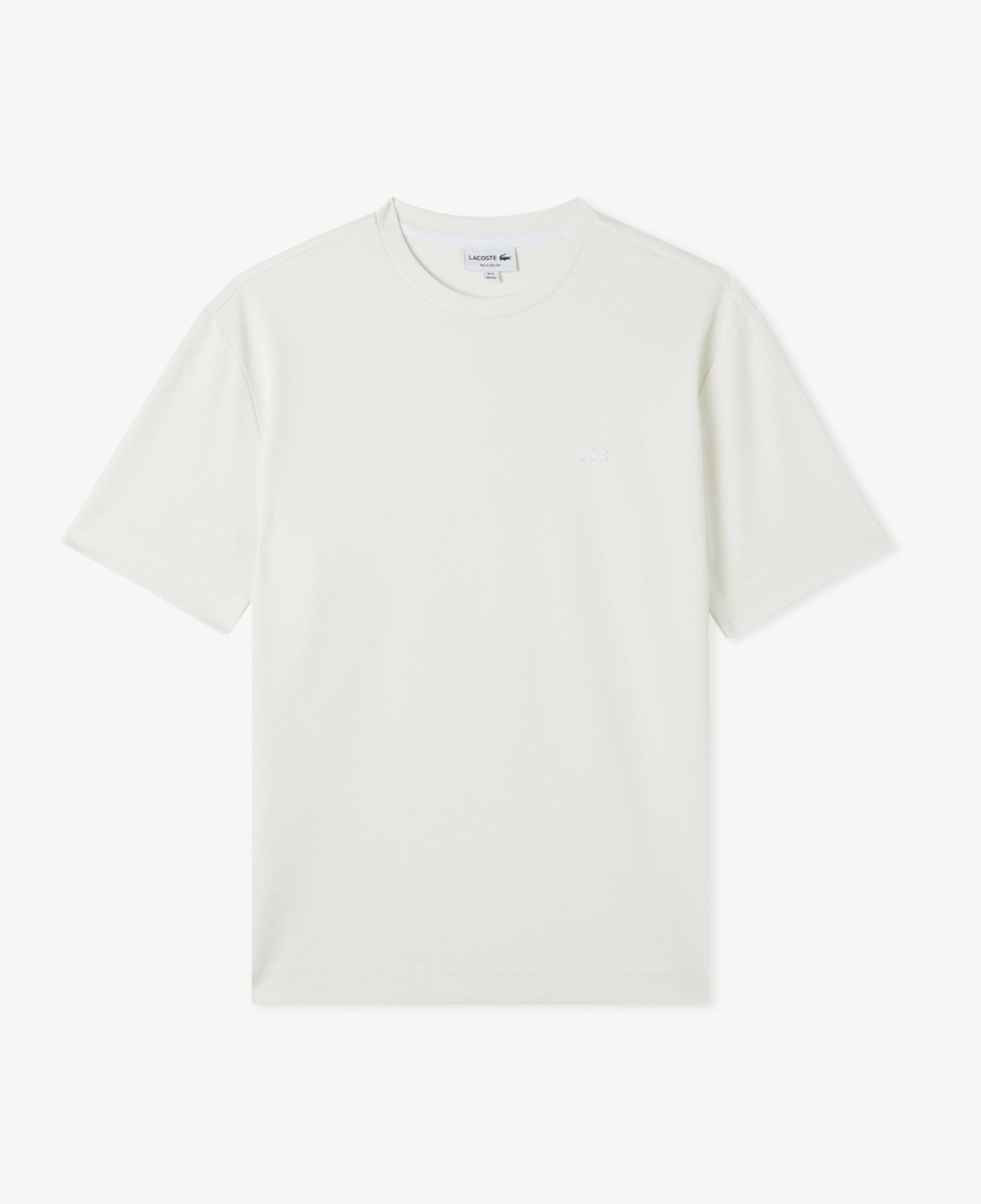 Erkek Oversize Fit Bisiklet Yaka Beyaz T-Shirt