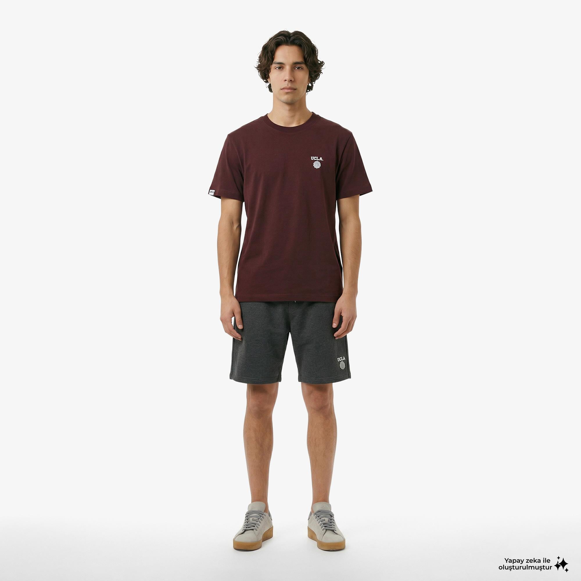 Ucla Bass Erkek Kahverengi T-Shirt
