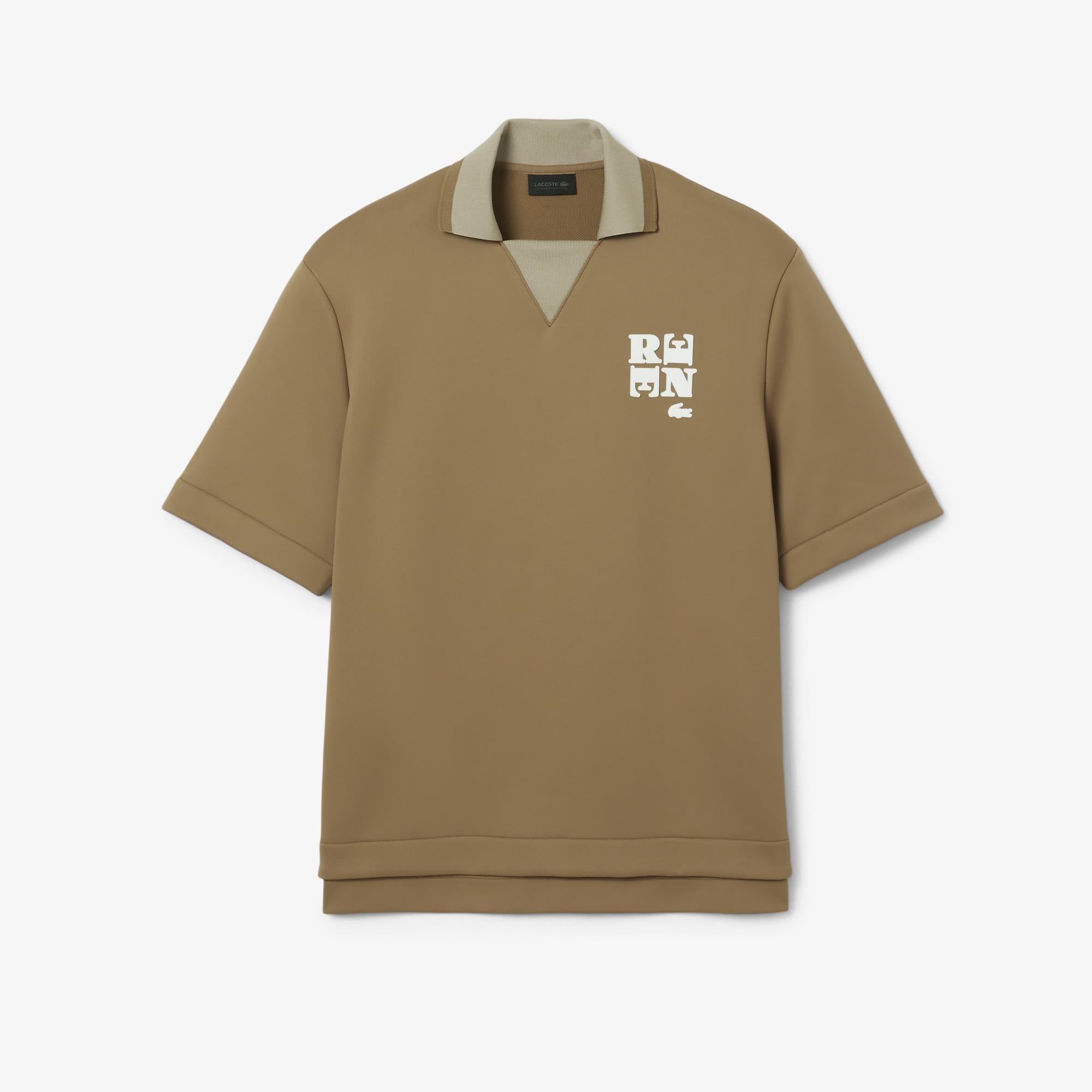 Lacoste Runway Unisex Oversize Fit Kahverengi Polo