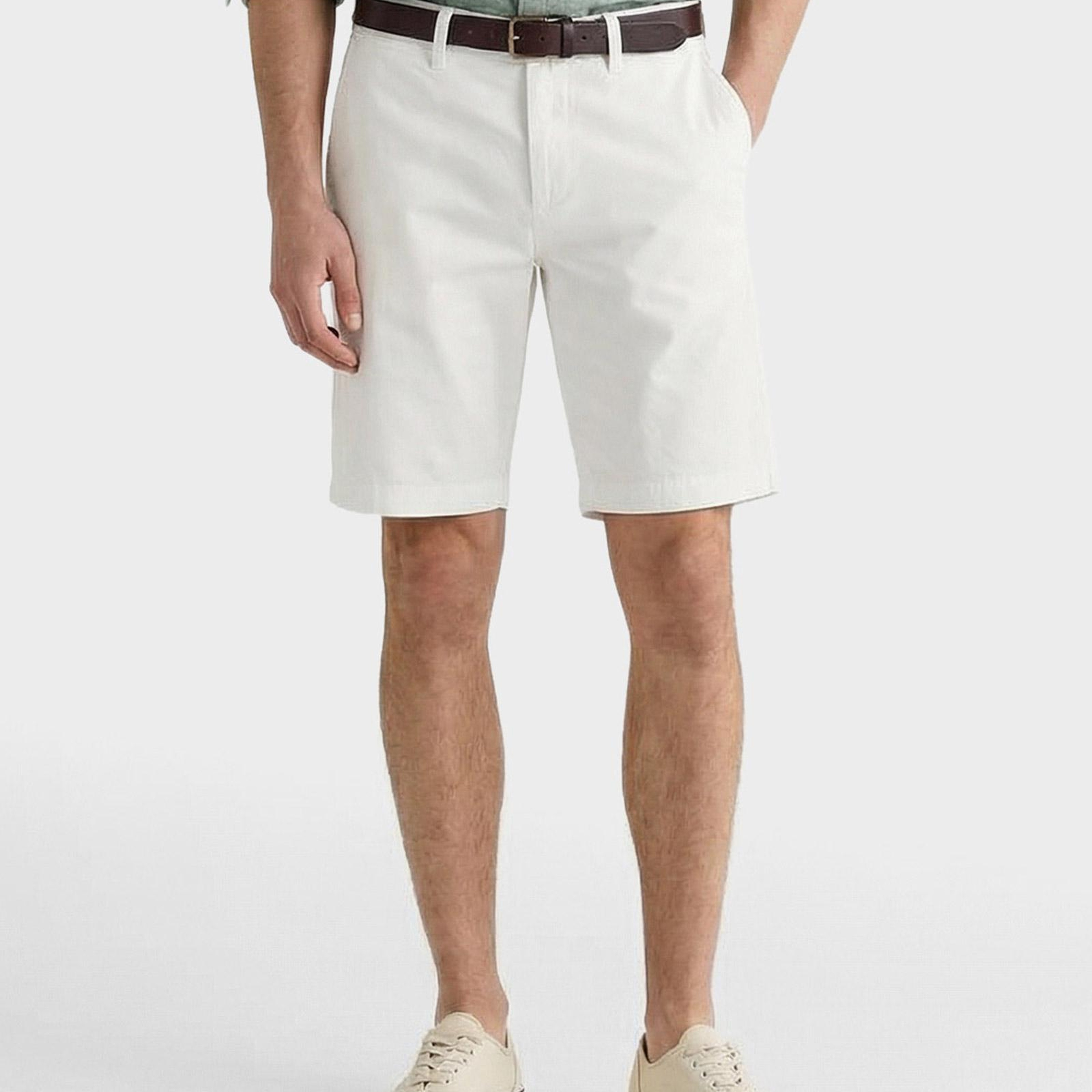 GANT Erkek Beyaz Relaxed Fit Chino Şort