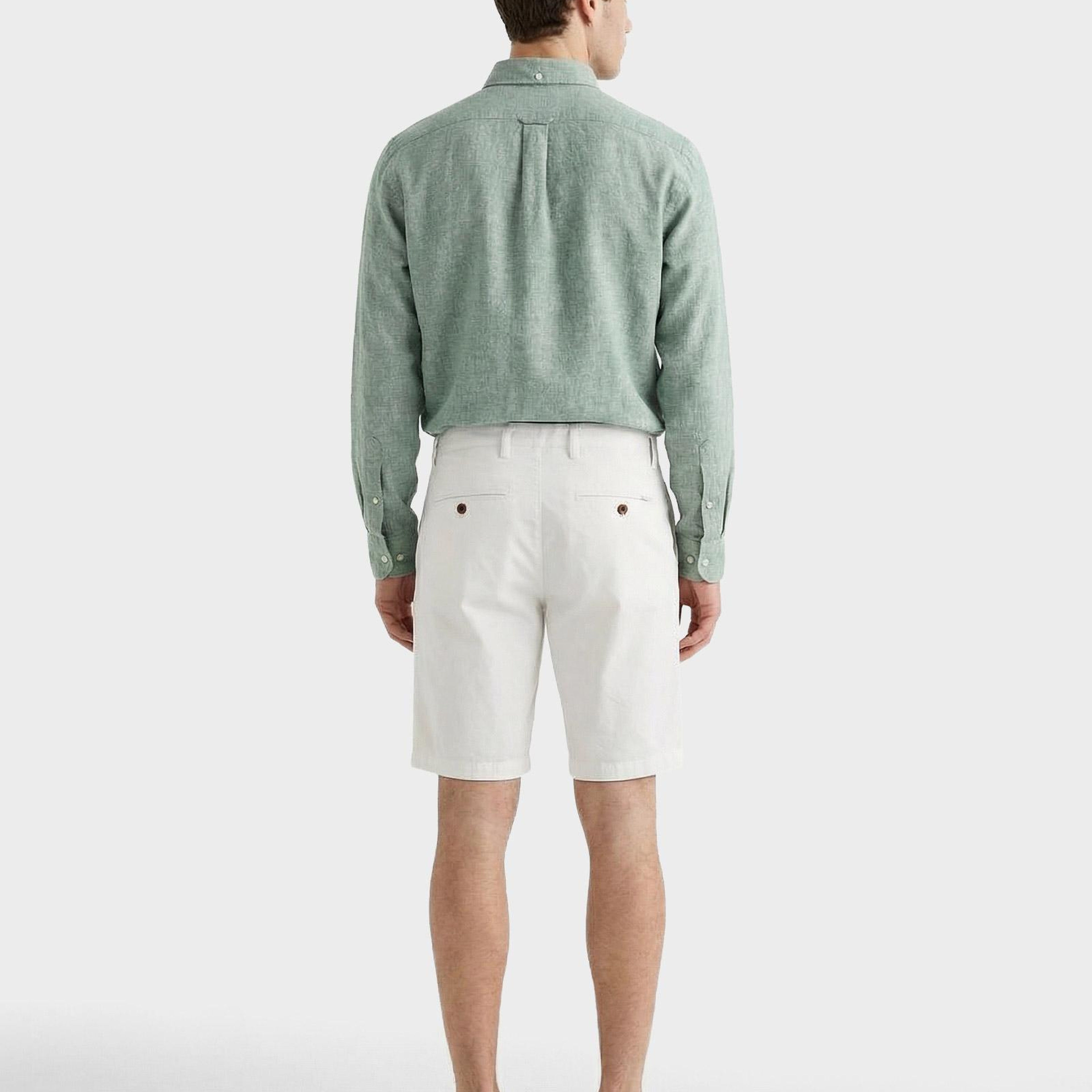 GANT Erkek Beyaz Relaxed Fit Chino Şort