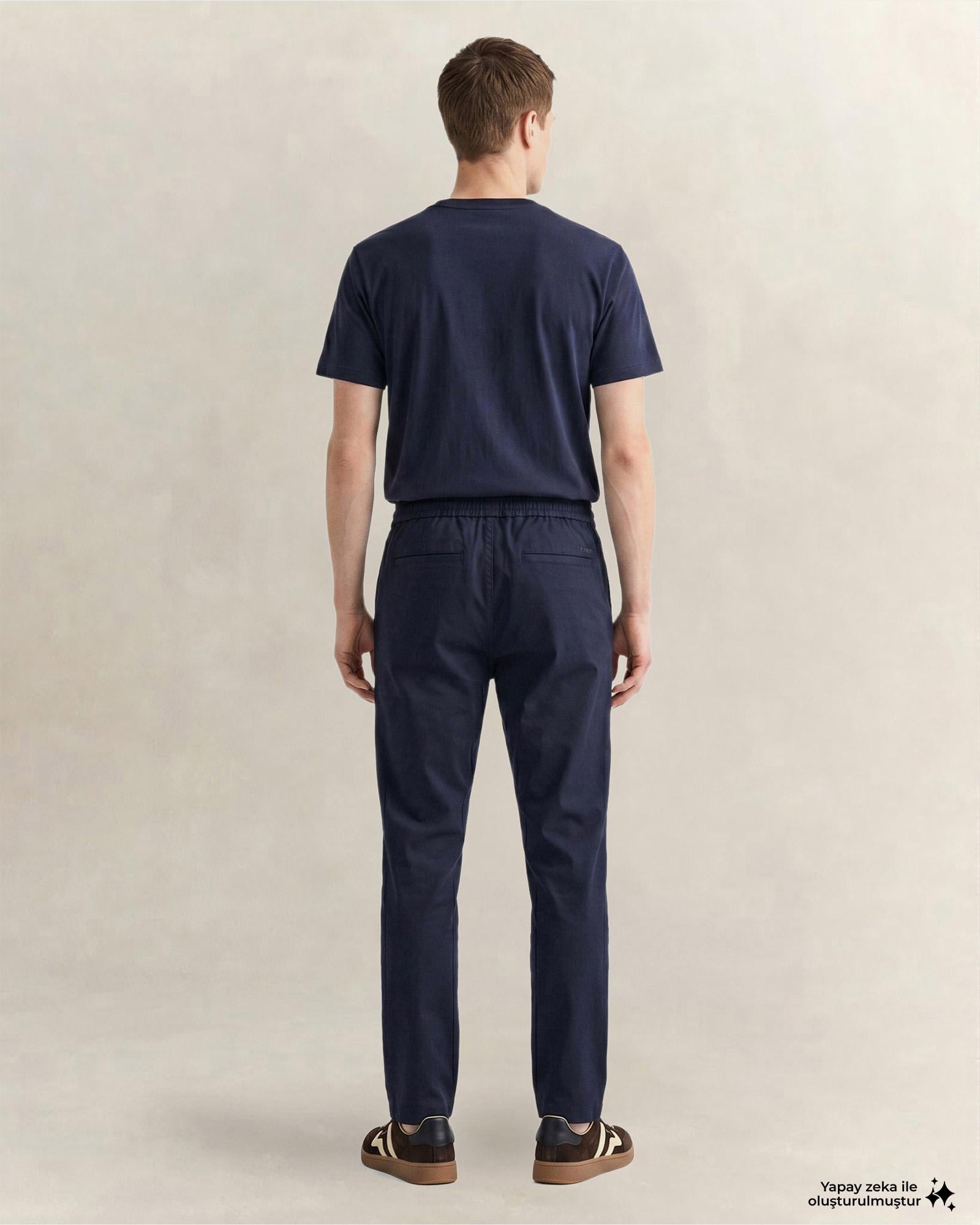 GANT Erkek Lacivert Regular Fit Smart Jogger Pantolon