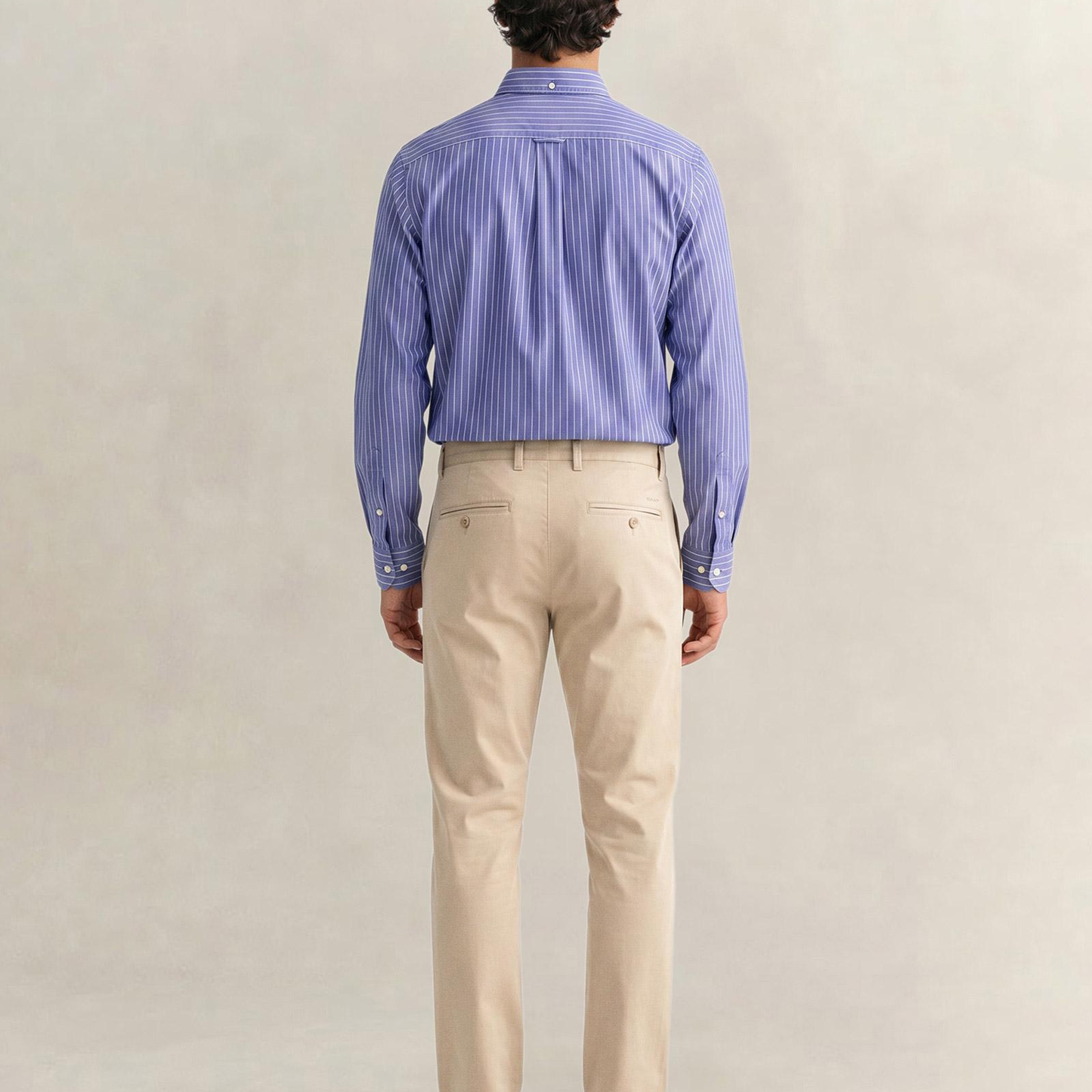 GANT Erkek Krem Slim Fit Pantolon