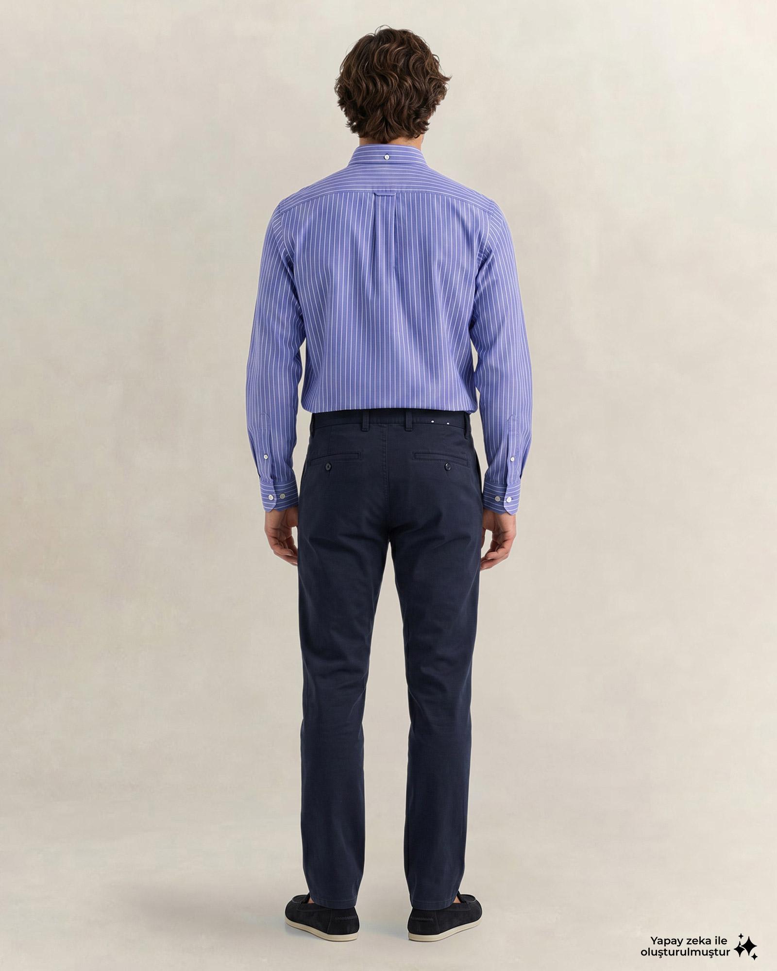GANT Erkek Lacivert Slim Fit Pantolon