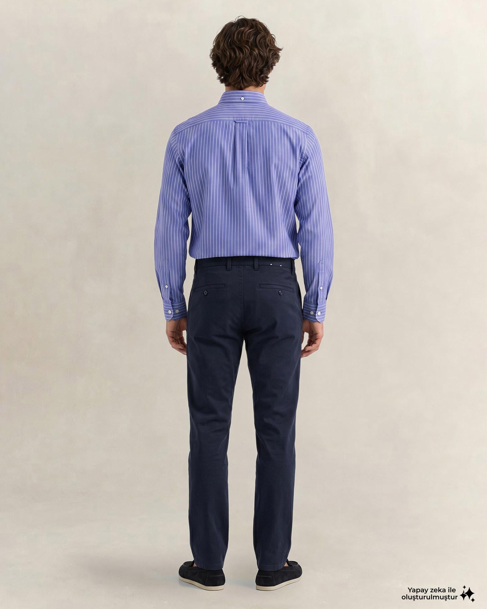 GANT Erkek Lacivert Slim Fit Pantolon