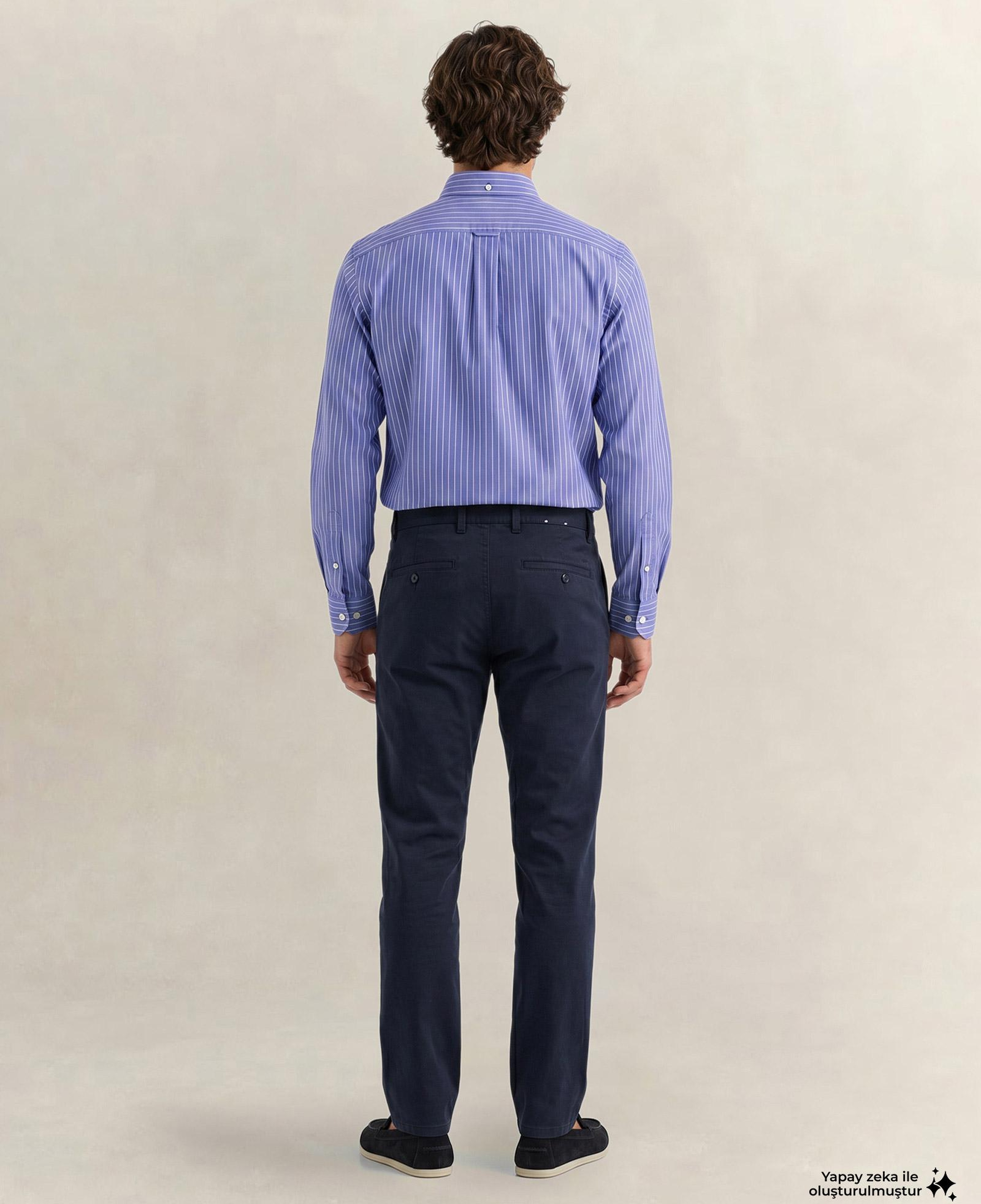 GANT Erkek Lacivert Slim Fit Pantolon
