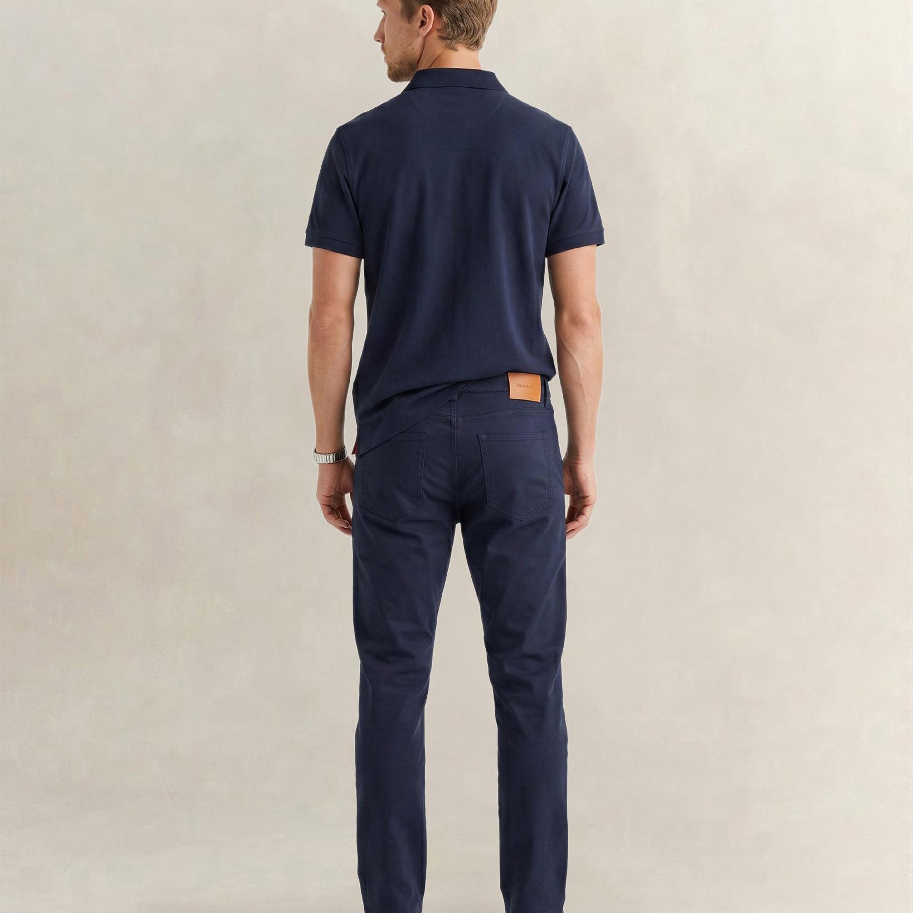 GANT Erkek Lacivert Slim Fit Pantolon