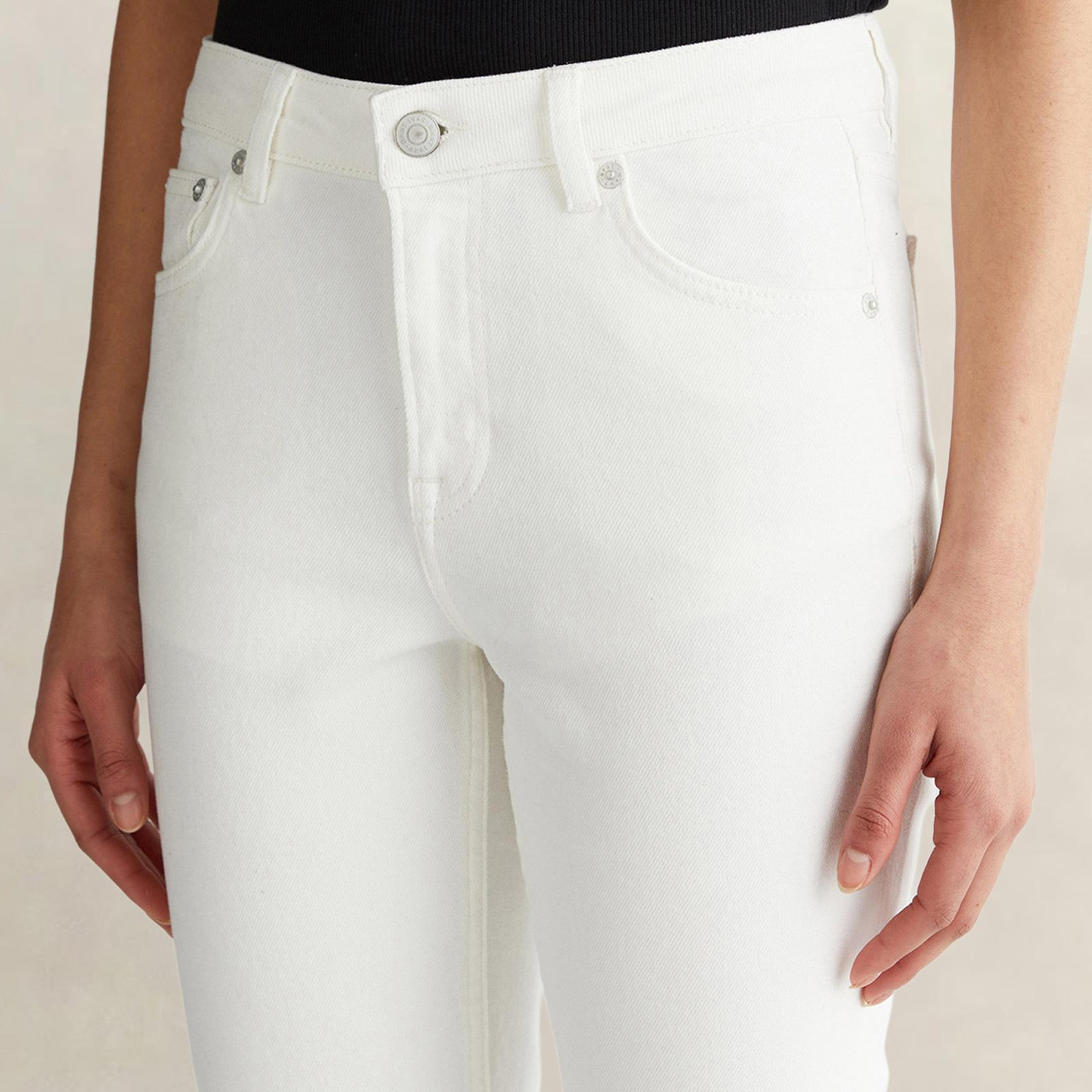 GANT Kadın Beyaz Regular Fit Jean