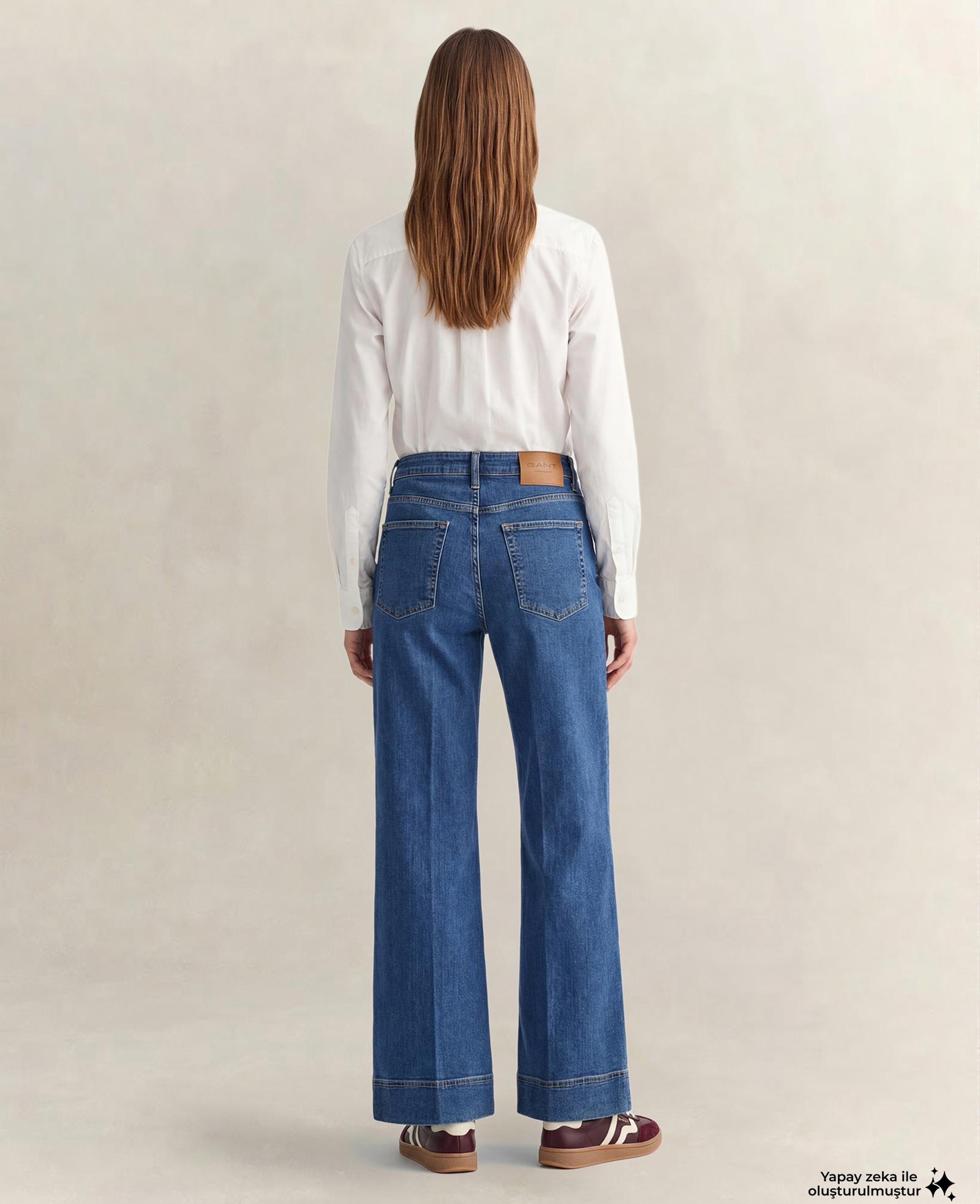 GANT Kadın Mavi Regular Fit Jean